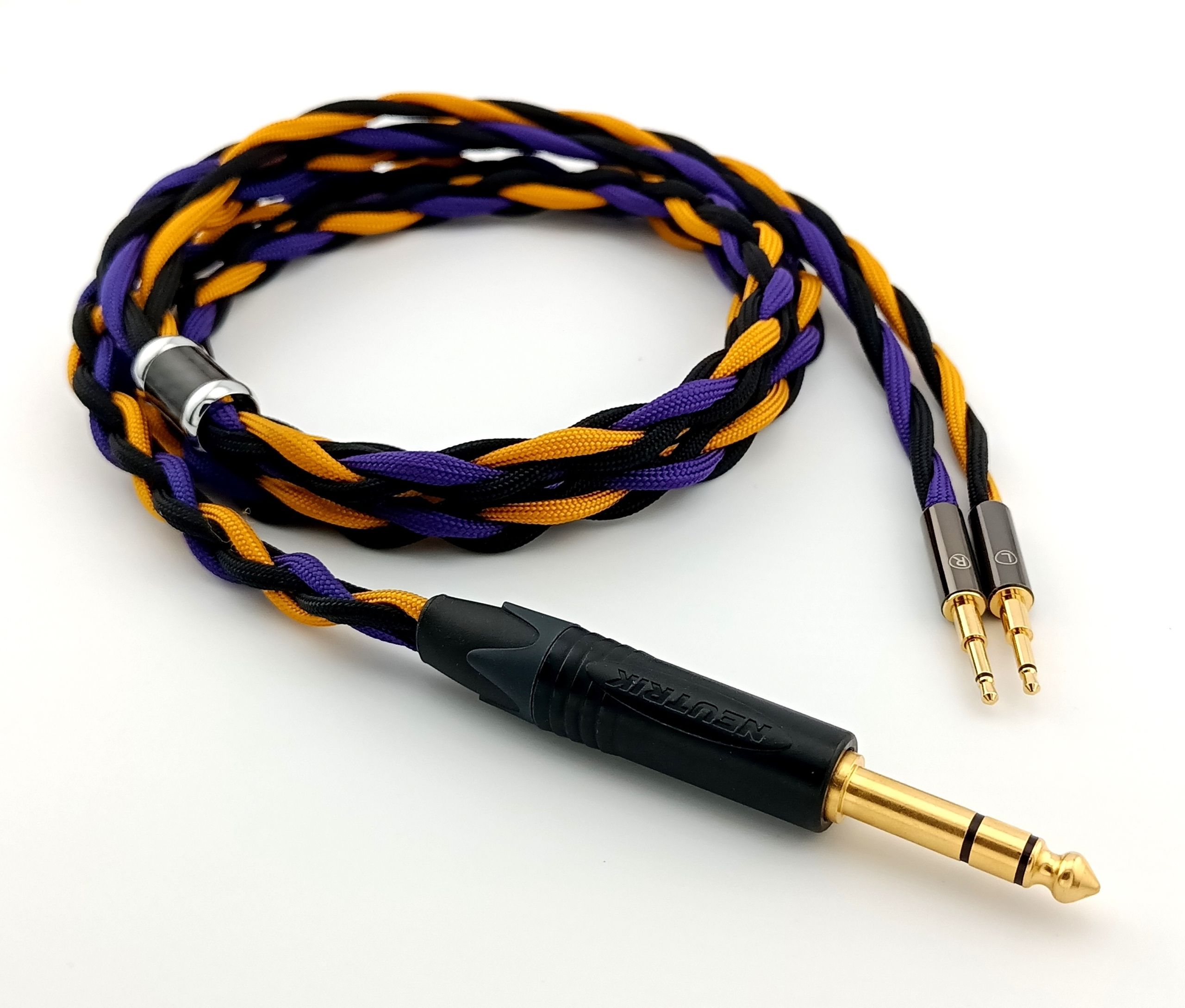  Ausinių laidas hifiman he1000 rankiniu būdu padarė kištukas 3,5mm