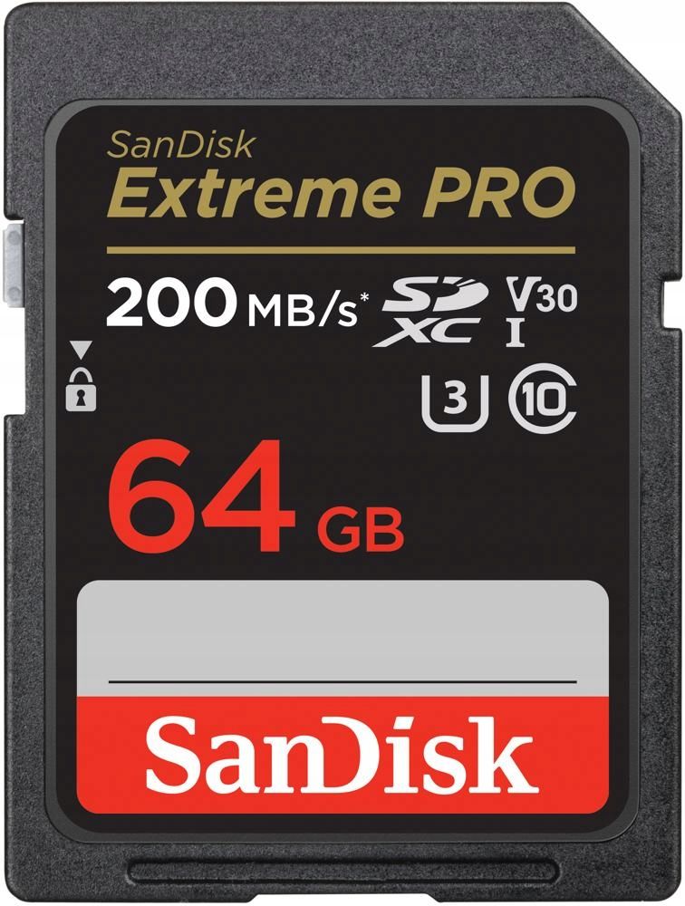 Atminties kortelė sandiskas extreme pro 128gb sdxc 200 mbps v30