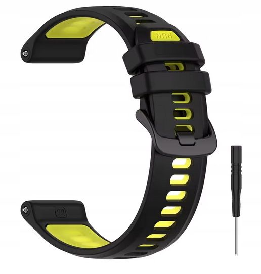  Silicone strap + screwdriver - garmin forerunner 970 / black color - grey
