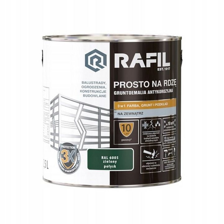  Rafil prosto od rzi barva na kov 2,5l szary antracitová barva polysk 7016
