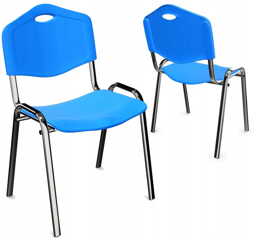  Konferenzstuhl aus kunststoff iso-pl-cr grau
