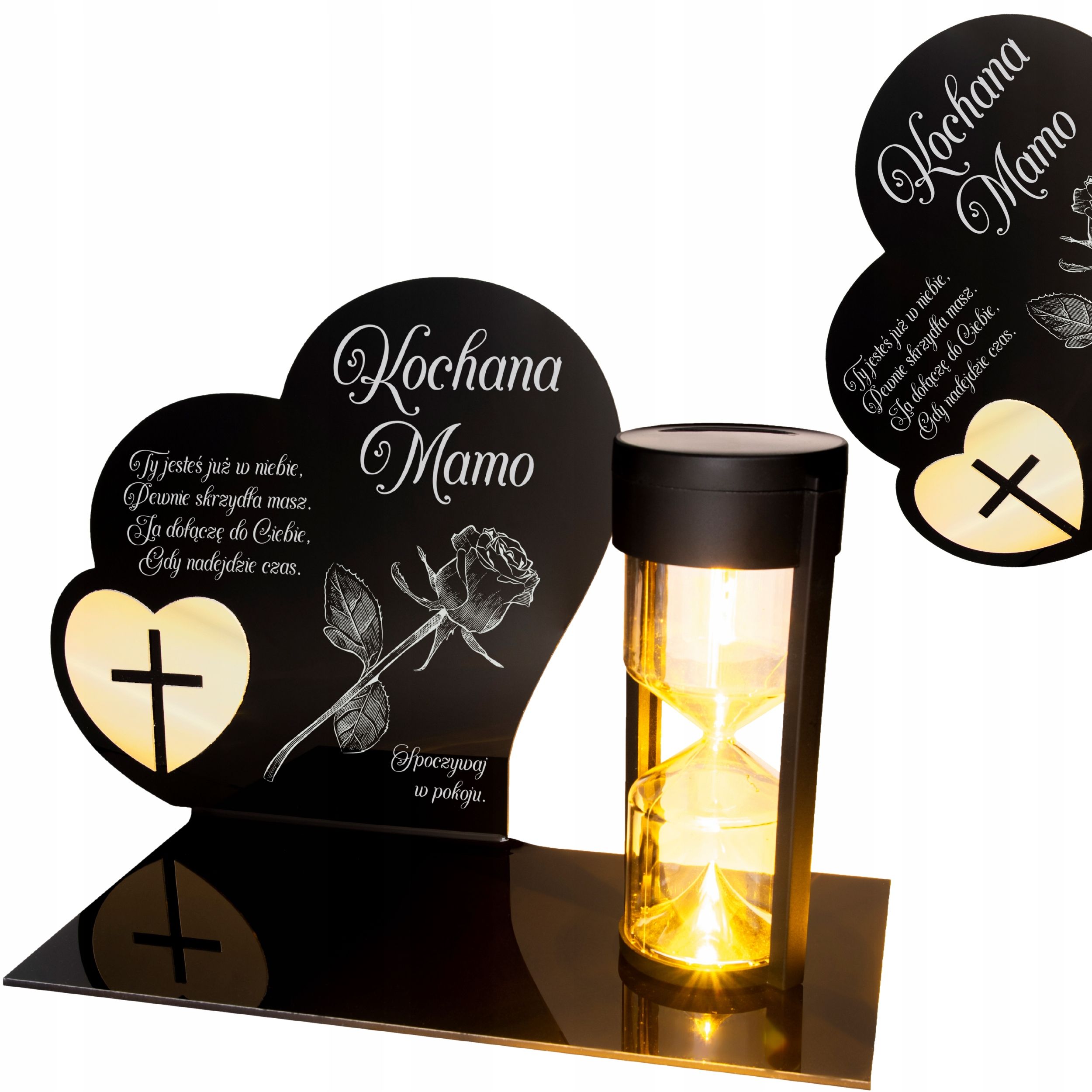  Hrobová svíčka solárium s rytinou věčný žárovka led lampa soška pro tátu