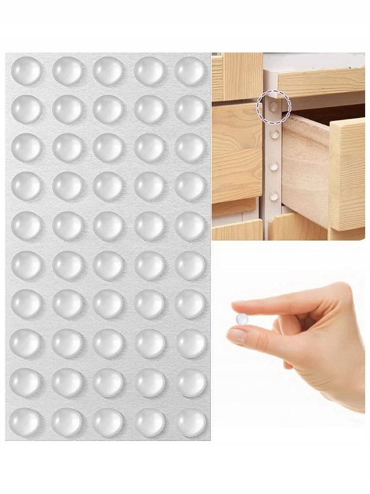  Durų stabdžiai lipnus silikono 8 x 2 mm 50 kompiuterių.