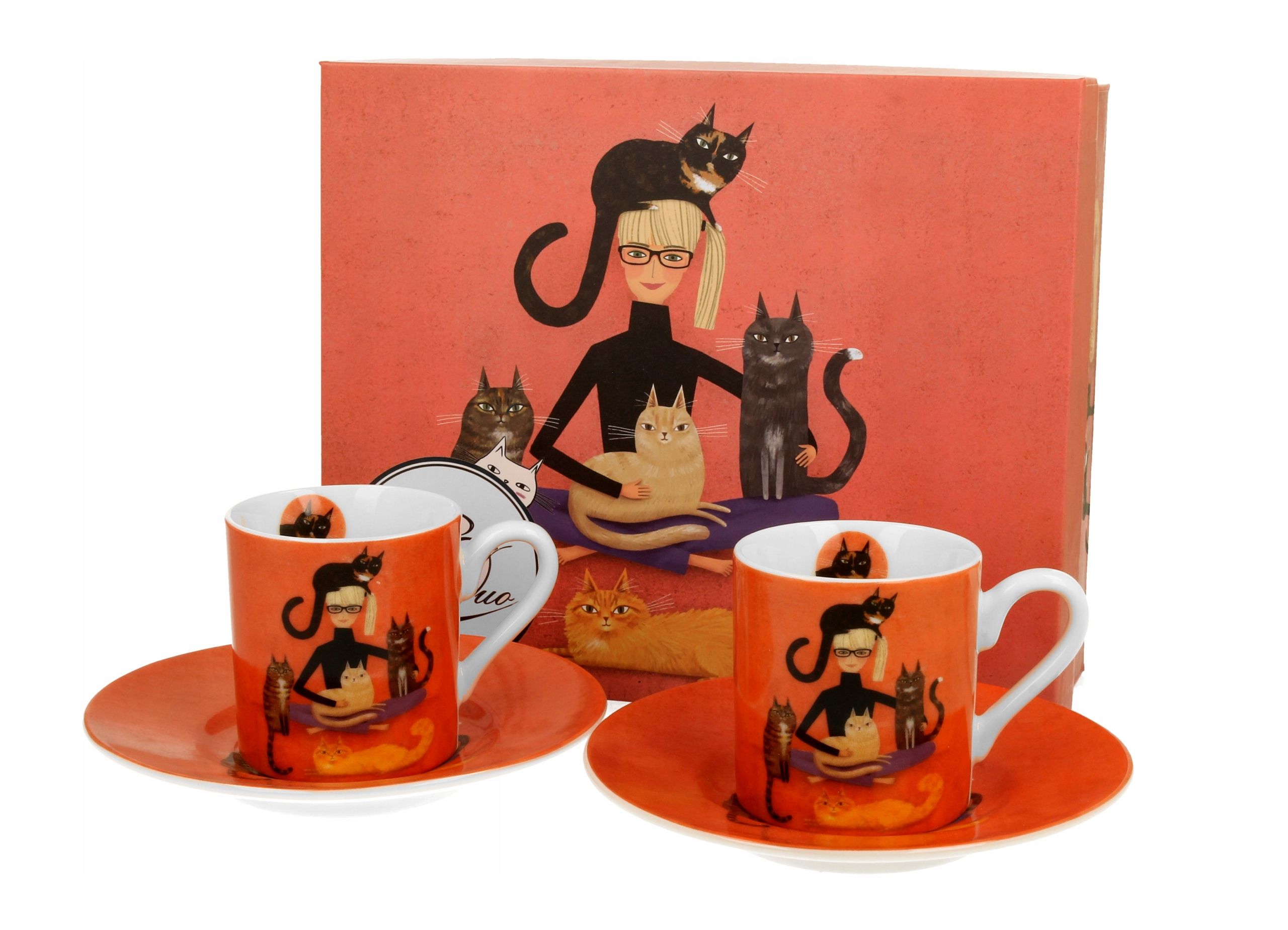  2 cups espresso with saucers safa