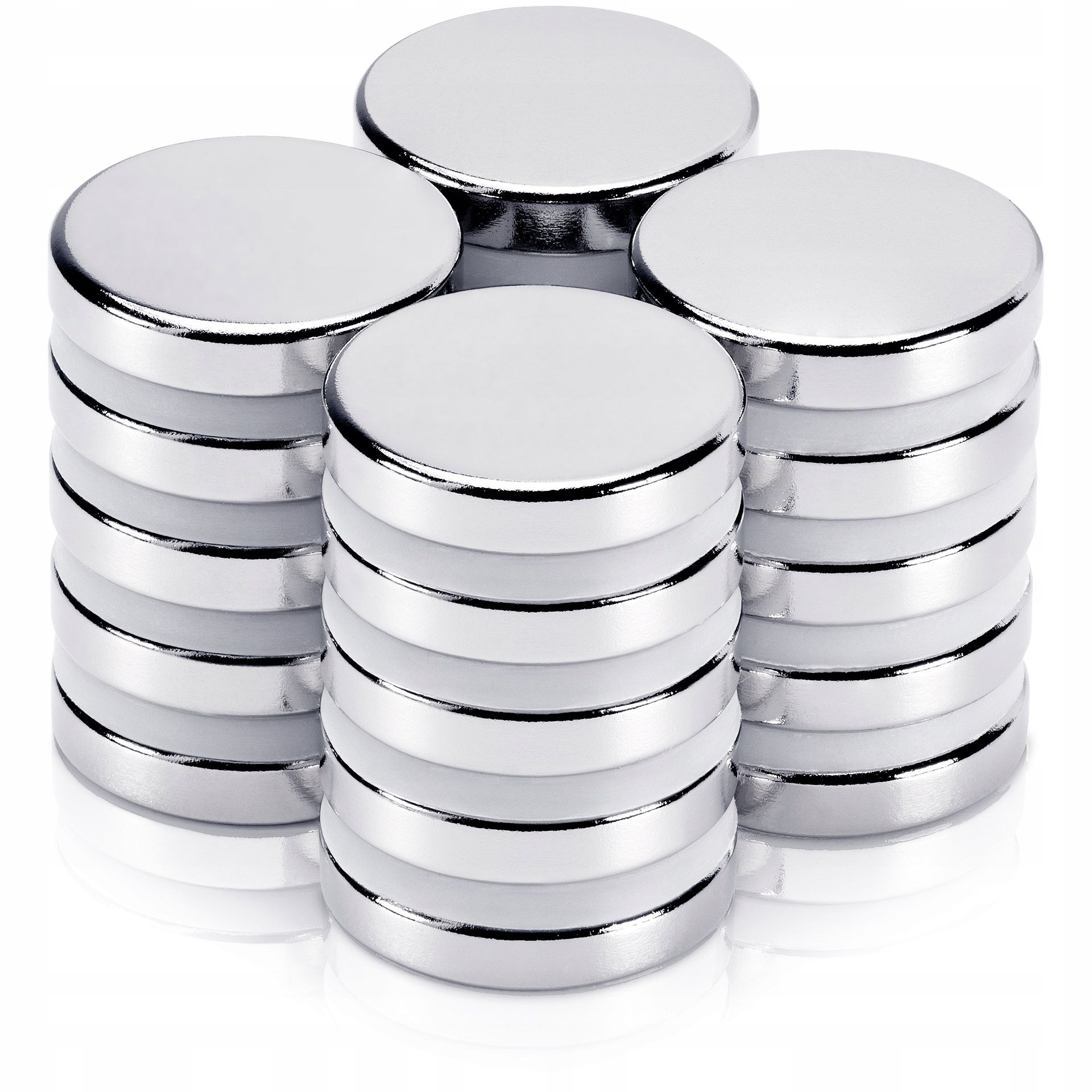  Neodymový valcový magnet fi 5x10 mm, pevný okrúhle plochý valec, 20 počítač.