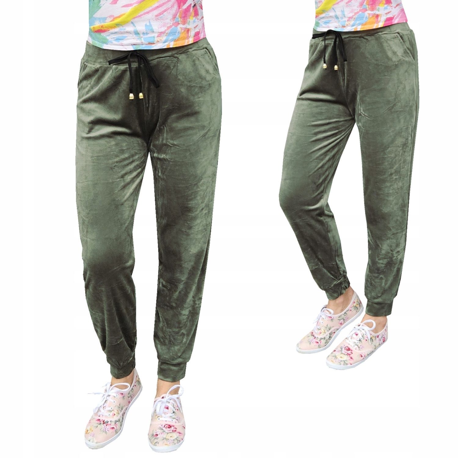  S/m hose velour trainings attraktion taschen pl-029 hell grün