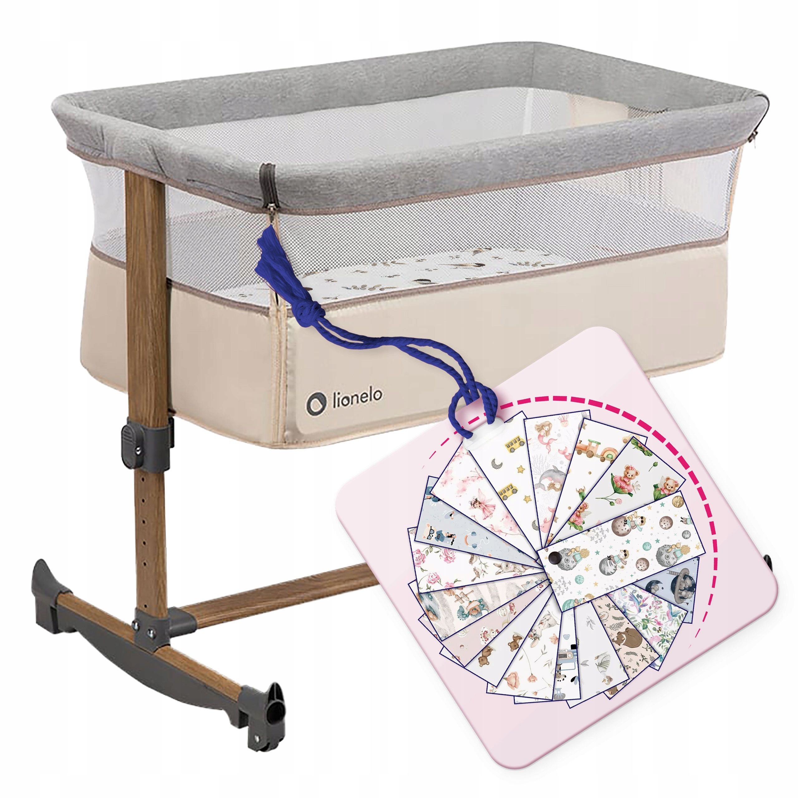  Sheet for the delivered crib lionelo leonie with an eraser cotton patterns