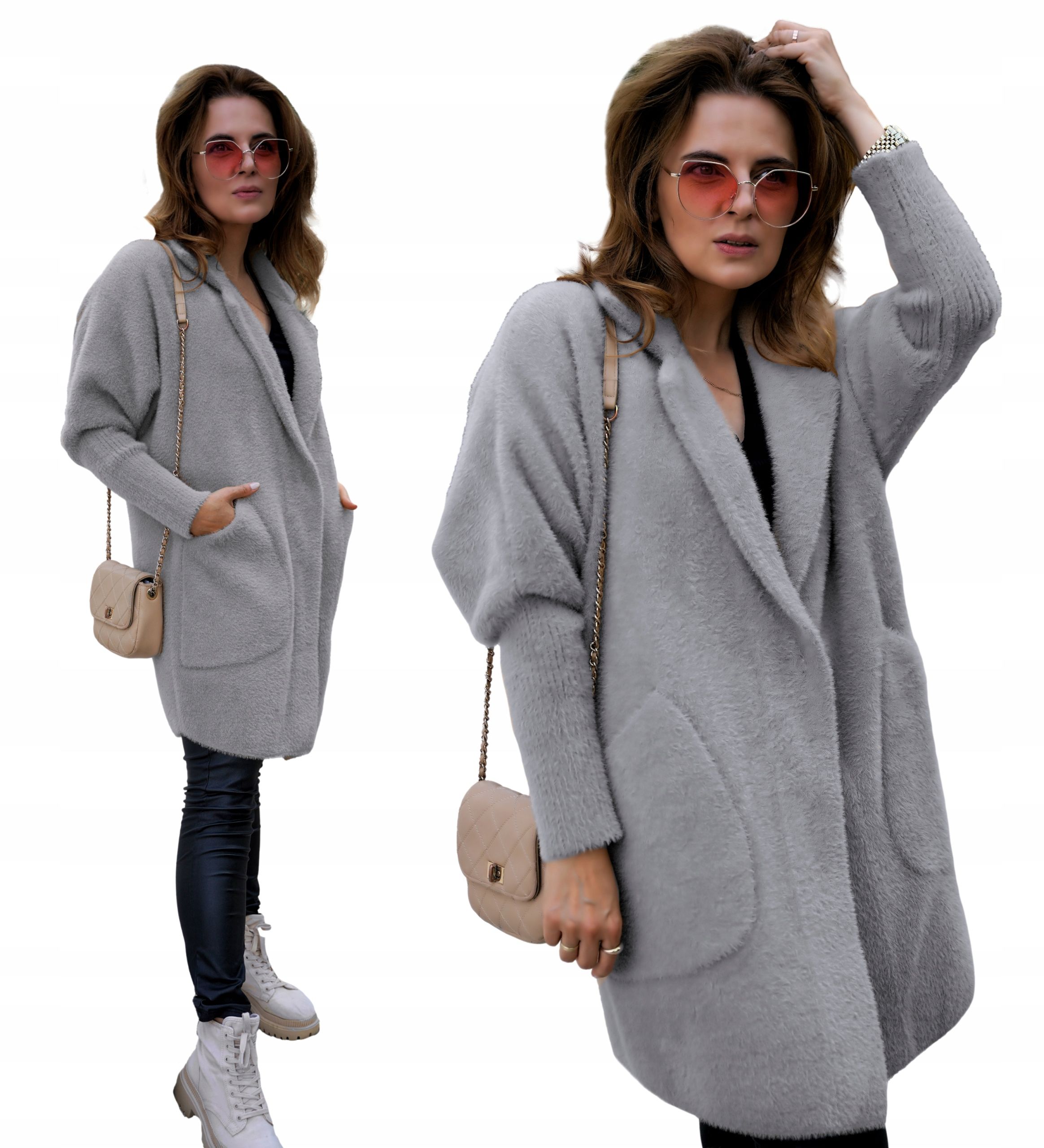  Alpaca coat camel big size 44-54
