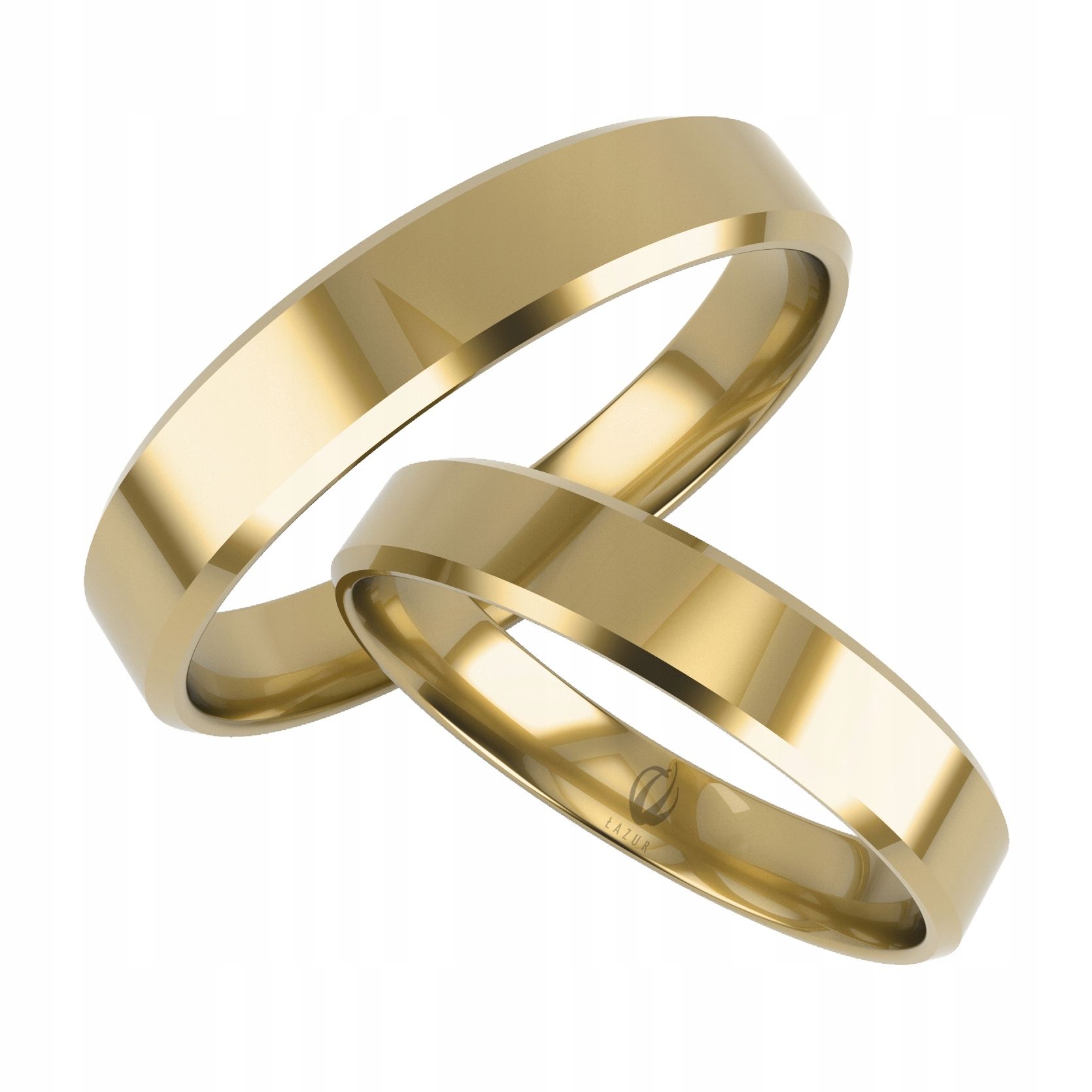  Golden eheringe mit herzmotiv pr.0,585 breite 5 mm