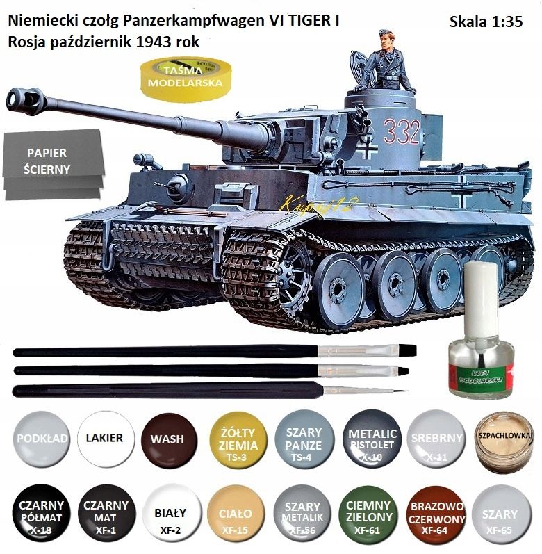  Modell panzer panther panzer panther a + acrylfarben für modelle +....
