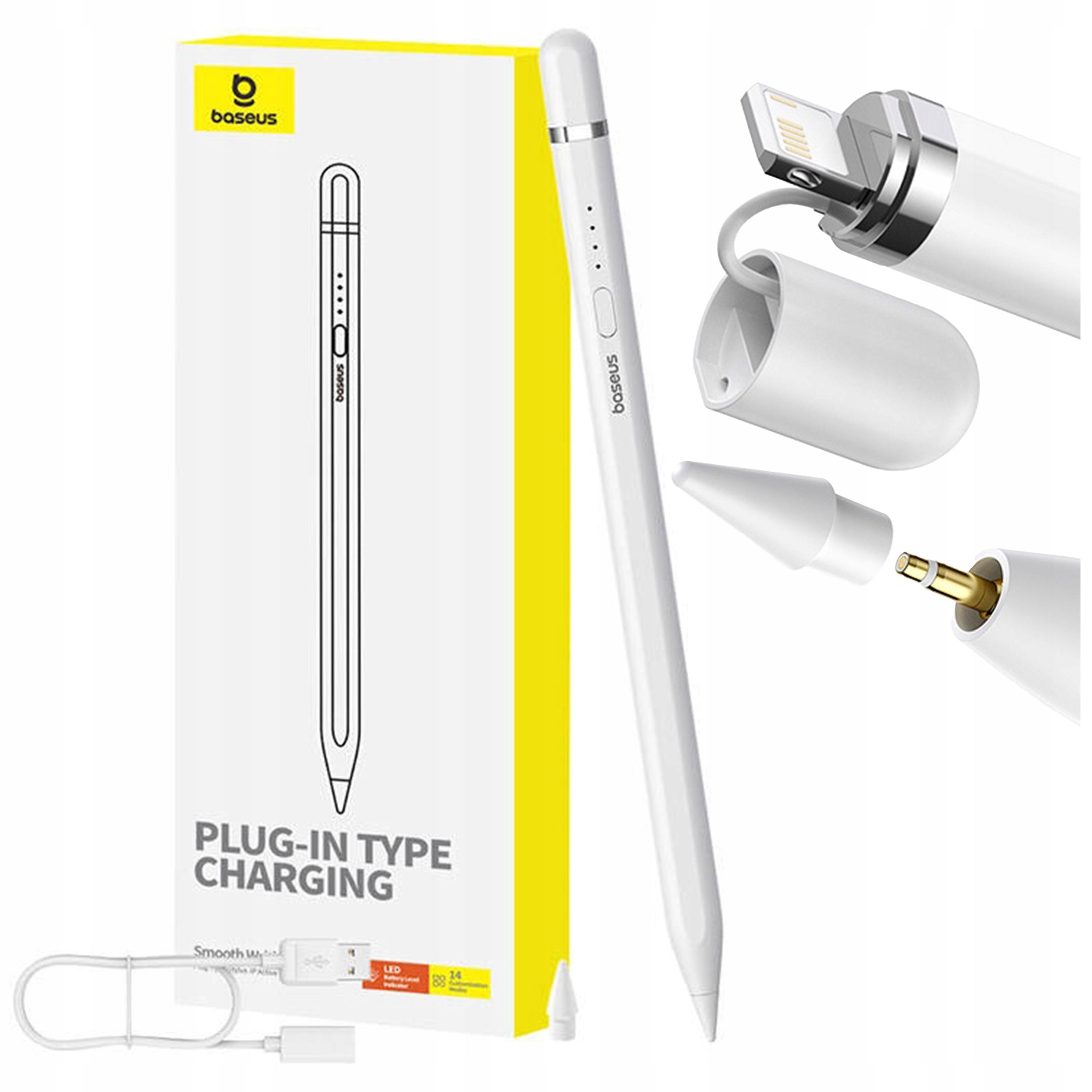  Baseusas tušinukas magnetinio pasyvus 3in1 mju pen universalus ekranams