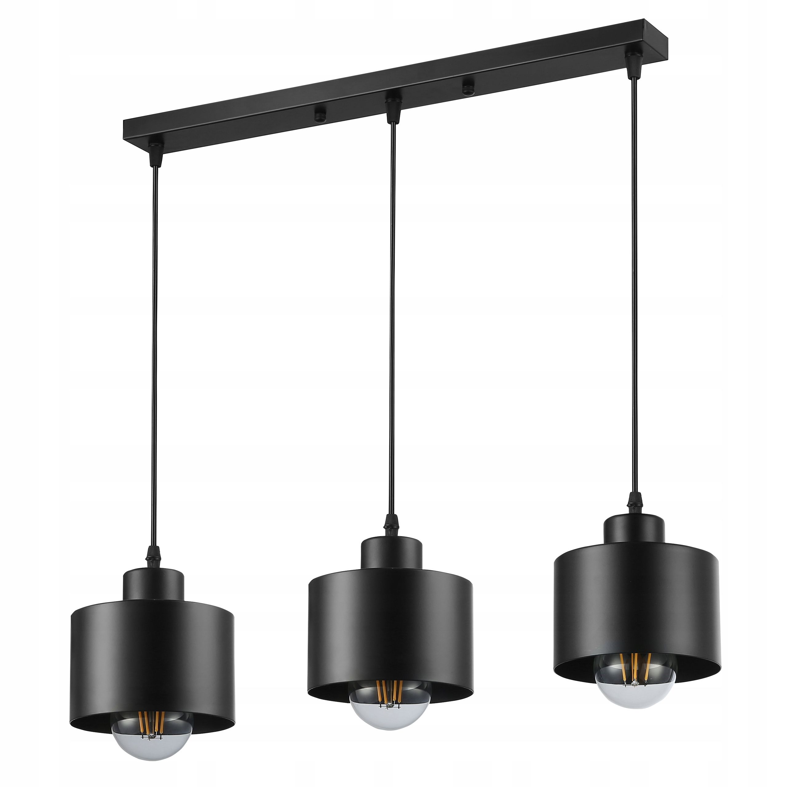  Deckenlampe hängend lampe wandleuchte rahmen 6x nr. e27 70cm led schwarz
