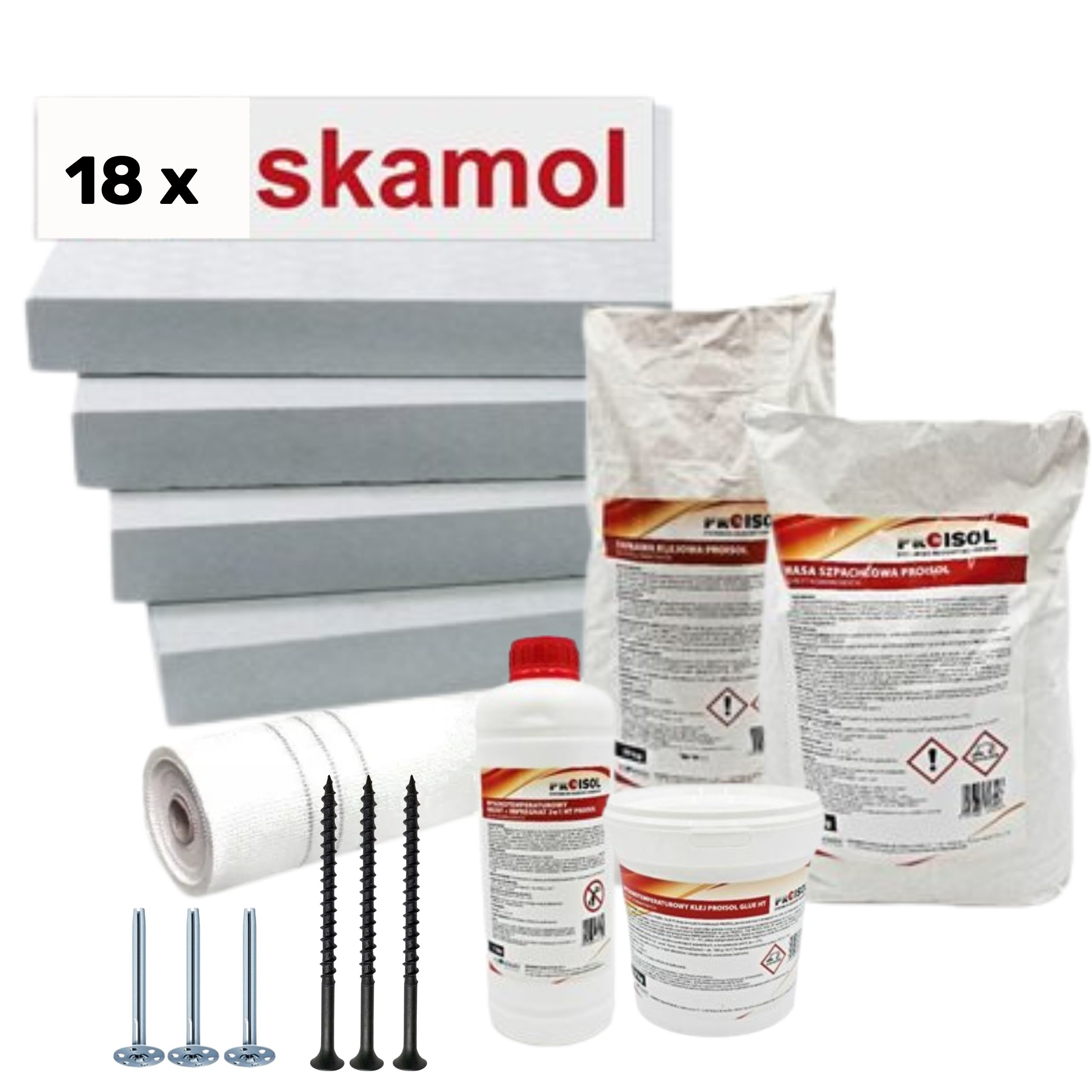  Kaminaplaat skamol plaadid sisseehitatud kamin 18 arvutid. komplekt 61x100 gr 3