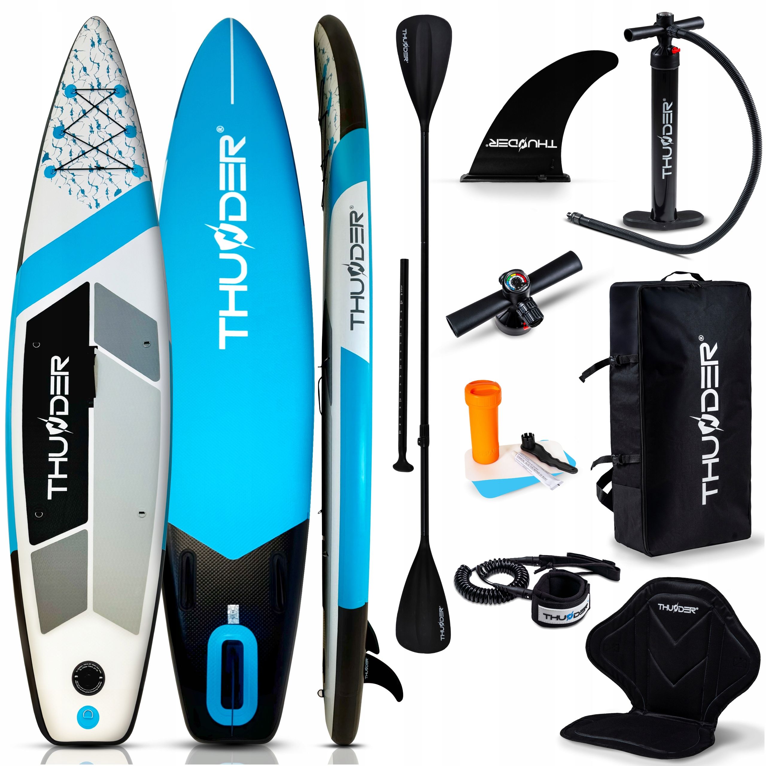  Sup lenta pripučiama plaukimui paddle board 365 cm sėdynė gopro thunder