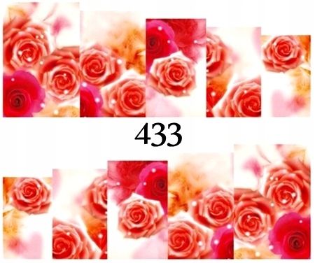  Pavasaris ūdens nagu uzlīmes nagiem manikīrs zieds, ūdensroze - 292
