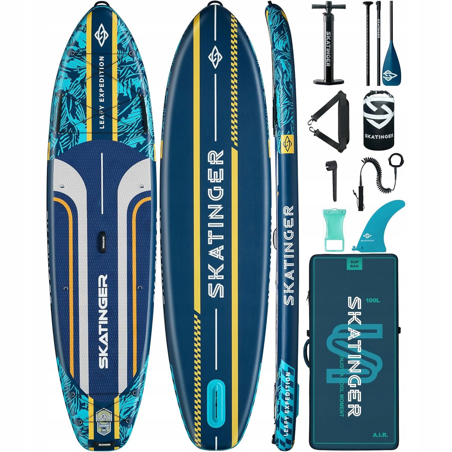  Sup lenta čiuožėjas leafy expedition blue 350x89x15 cm (11'6'')