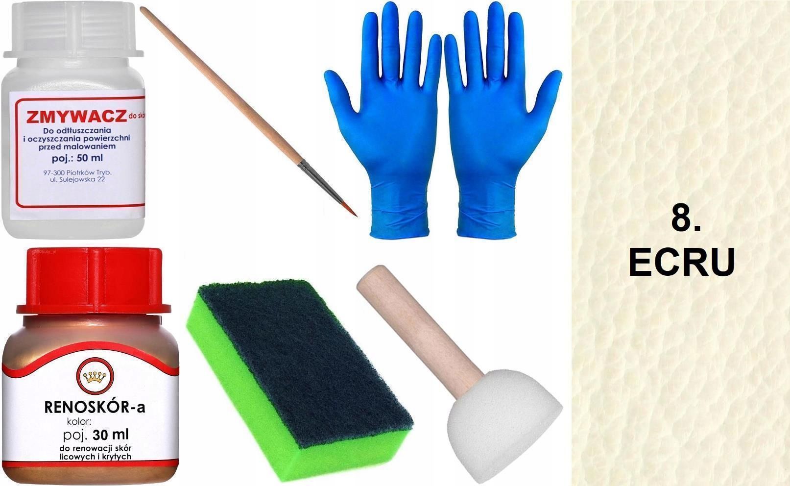  Krējuma garša 5 renoskor kopa renovācijai graudaina āda krāsu tīrāks mix