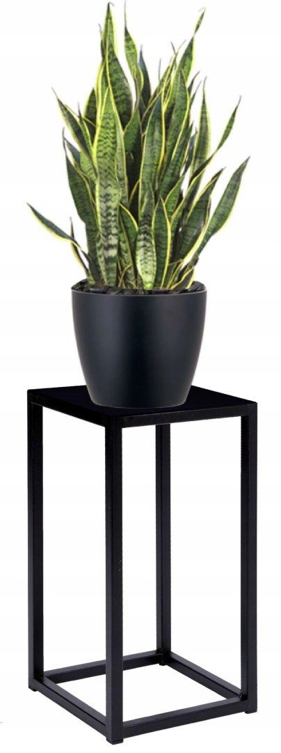  Stovas gėlėms lofto stiliaus piatto rustic 40 cm juodas