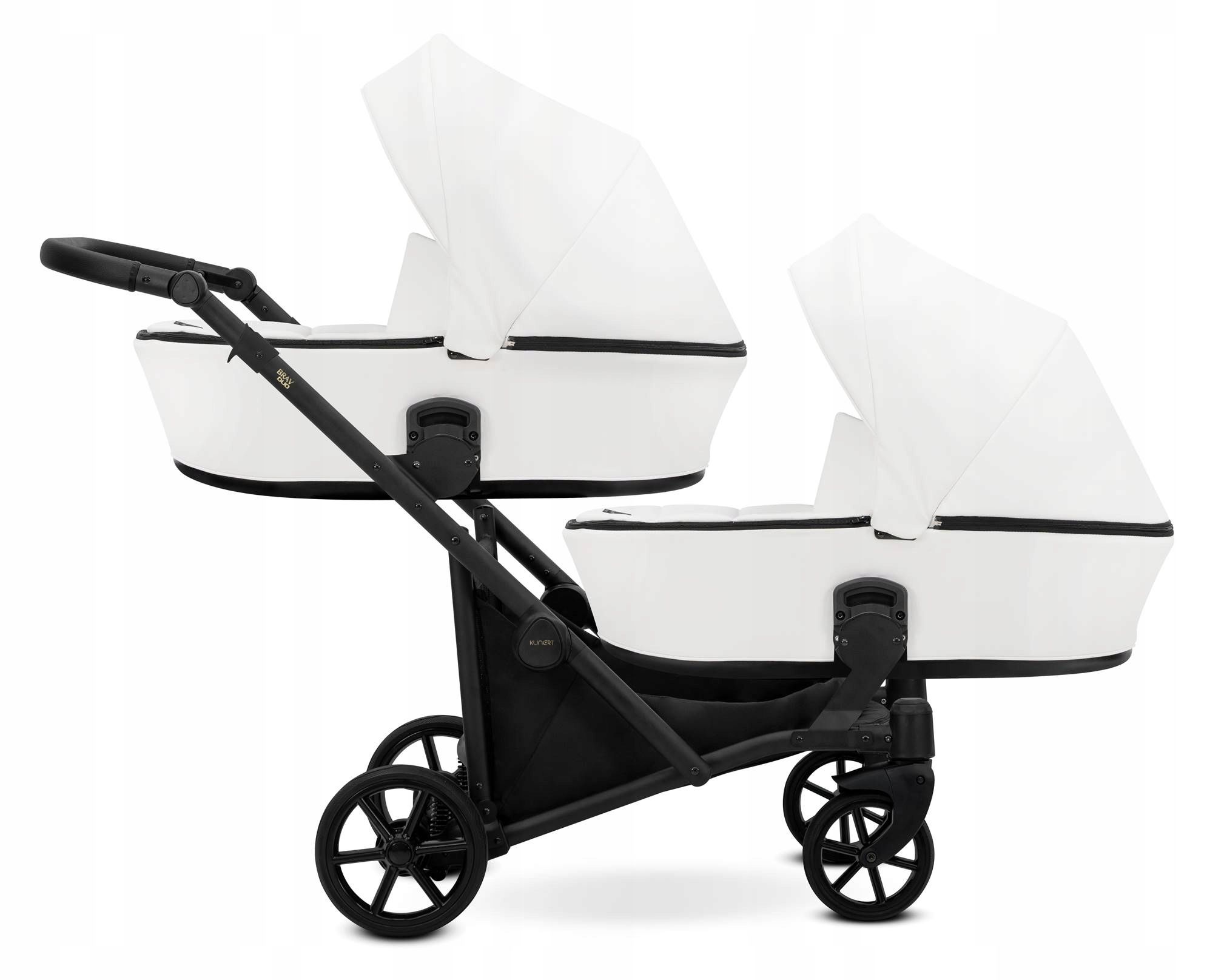  Kunerts brav duo dvīņu ratiņi 4in1 02 graphite | isofix i auto sēdekļi