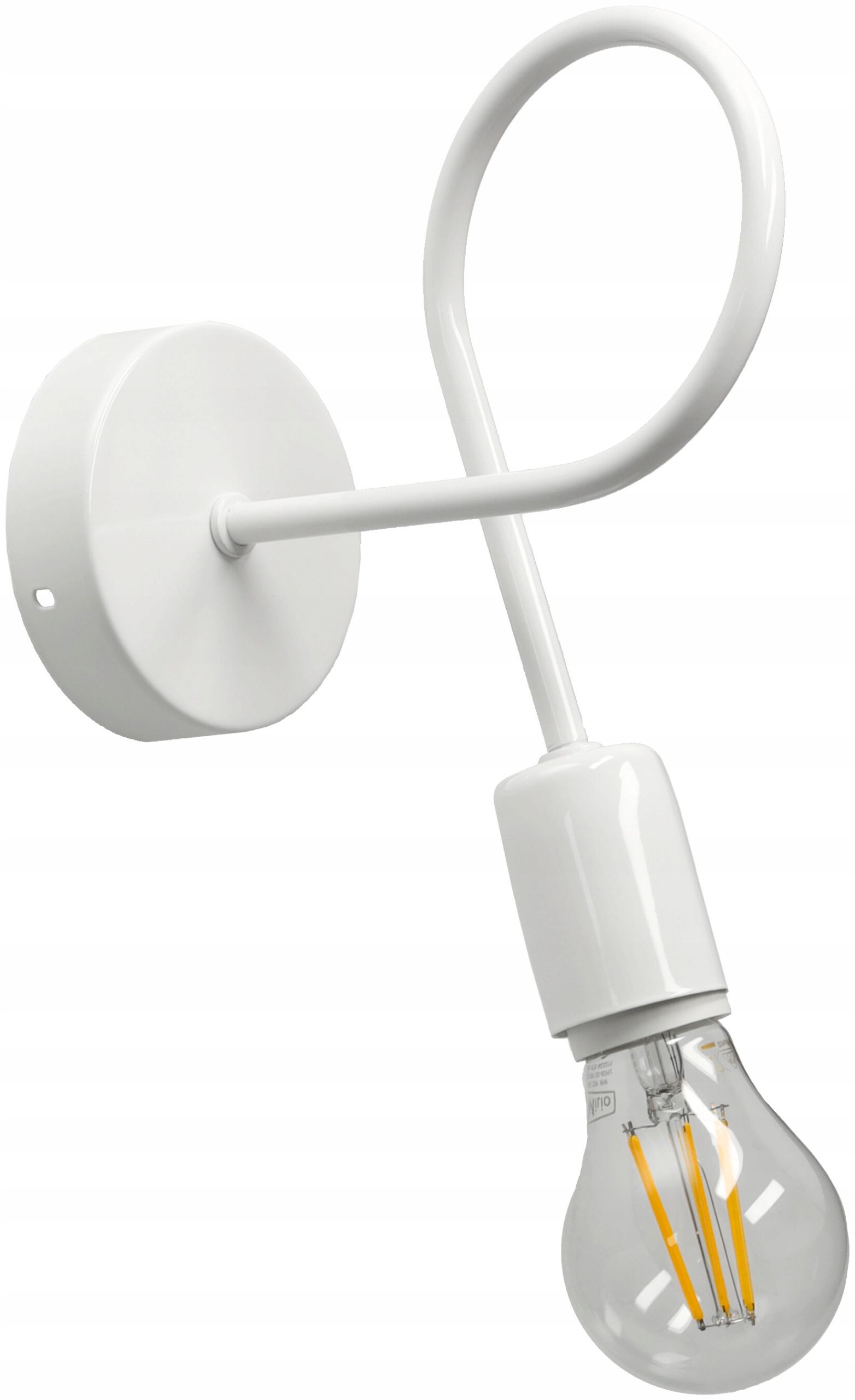  Pendant ceiling light zawijana loft style 2xe27 white for the living room kitchens