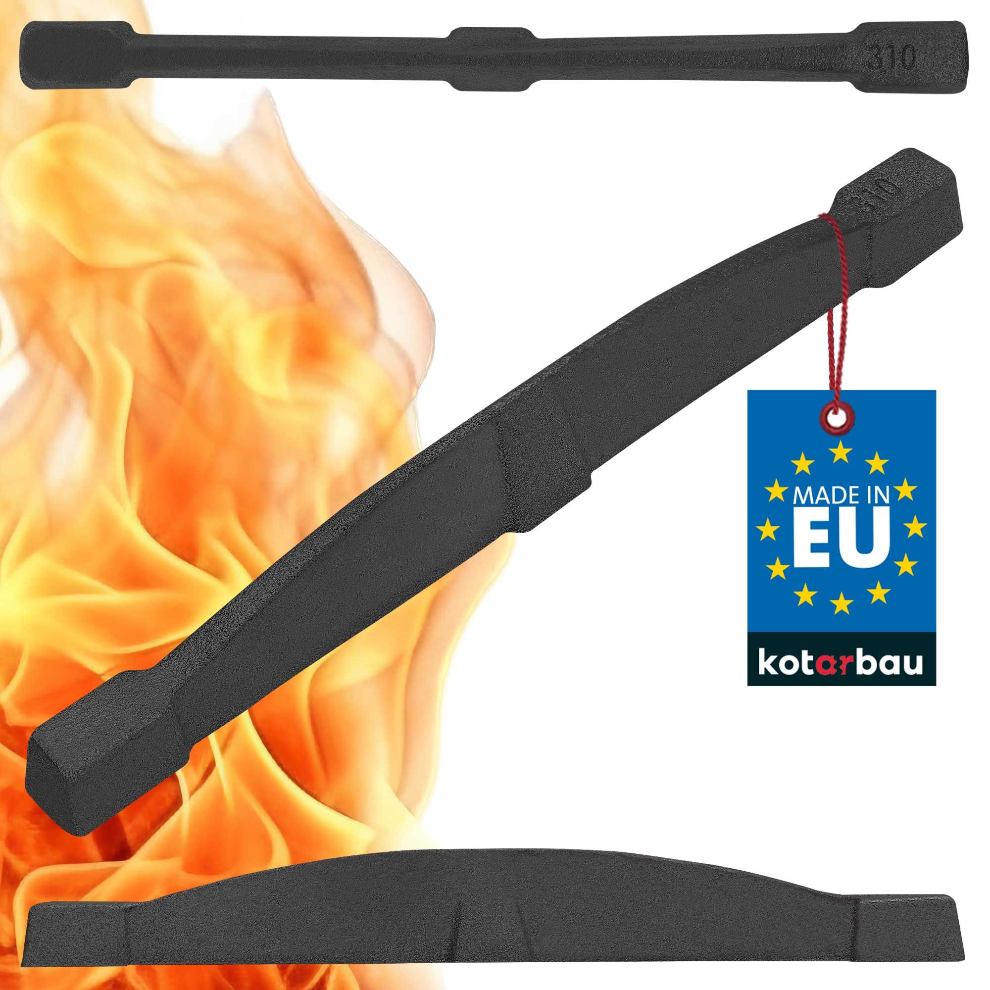  Gril trámy liatina 370 mm sztabkowy krb pre kachle pre krb kotol