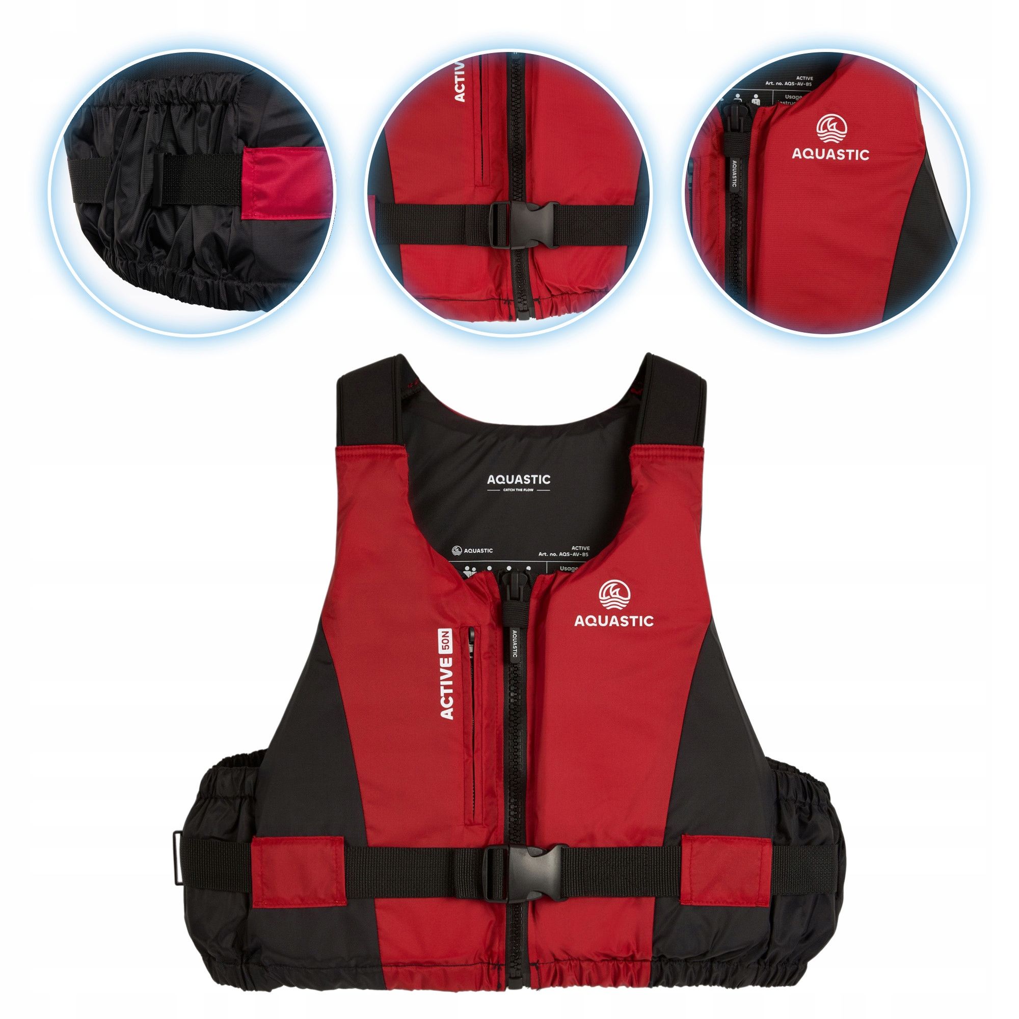  Ochranná vesta aquastic active 50n l pre kajaky sup
