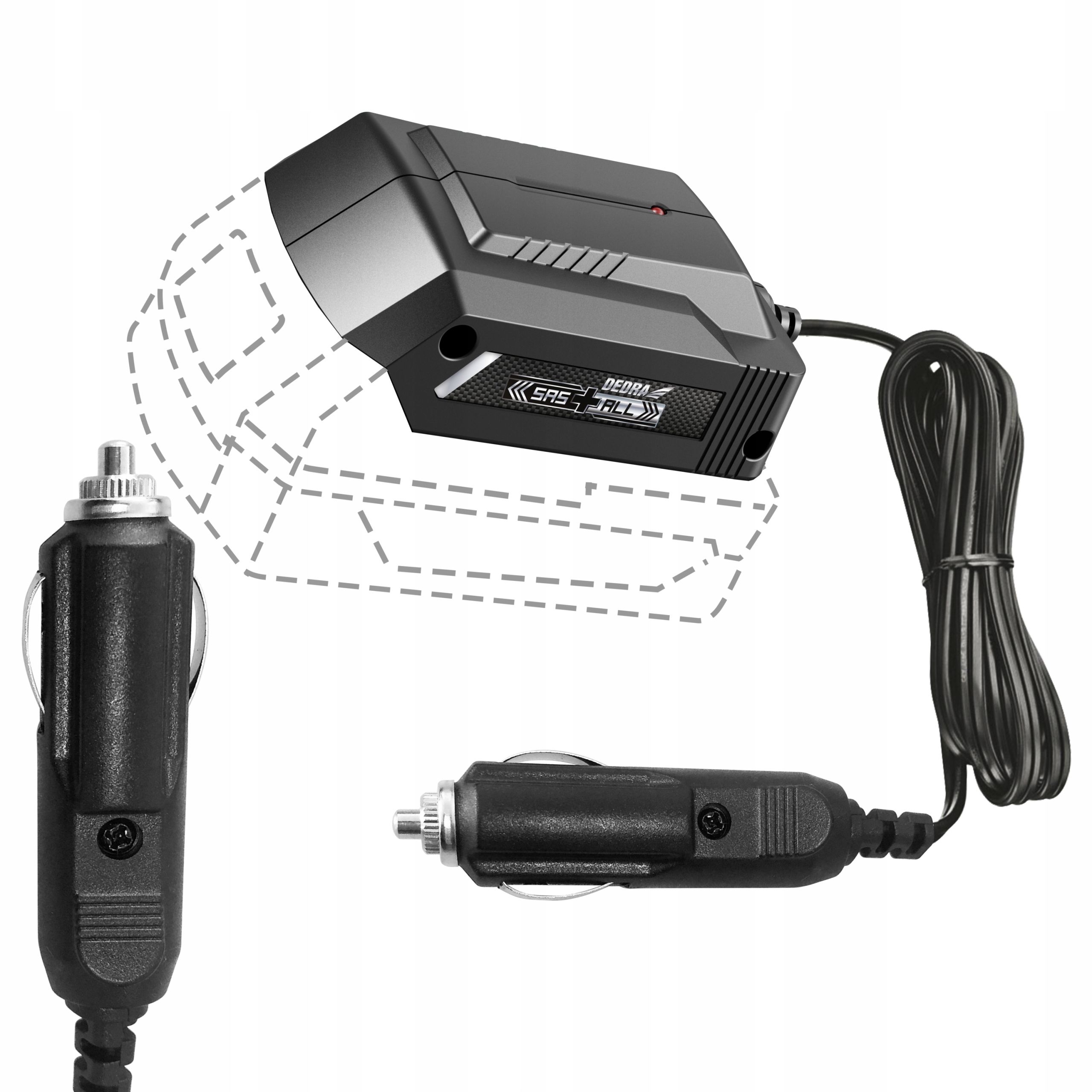  Charger dedra battery 2 positions 18v 2x8ah