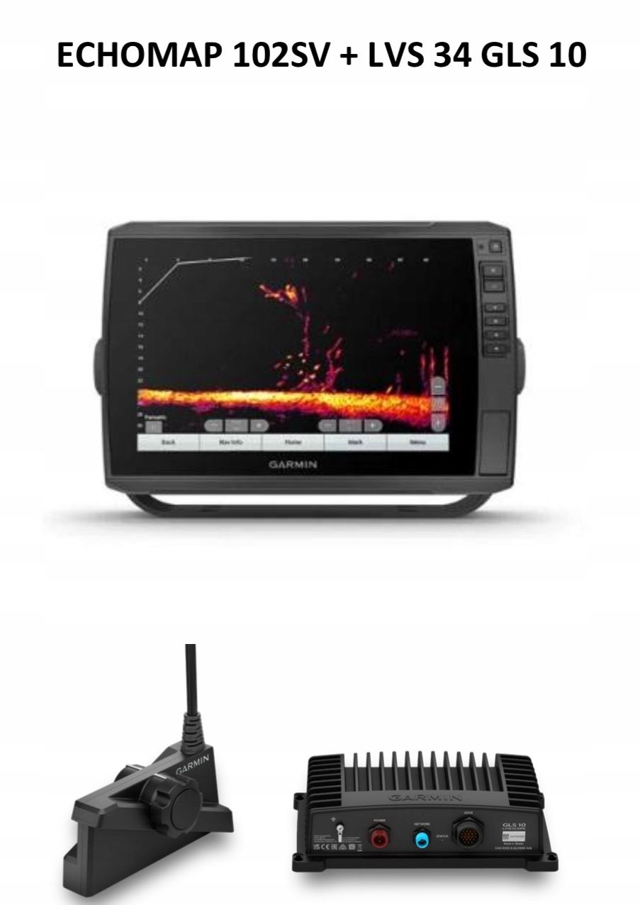  Garmin echomap veľmi 122sv s lvs34 gls10