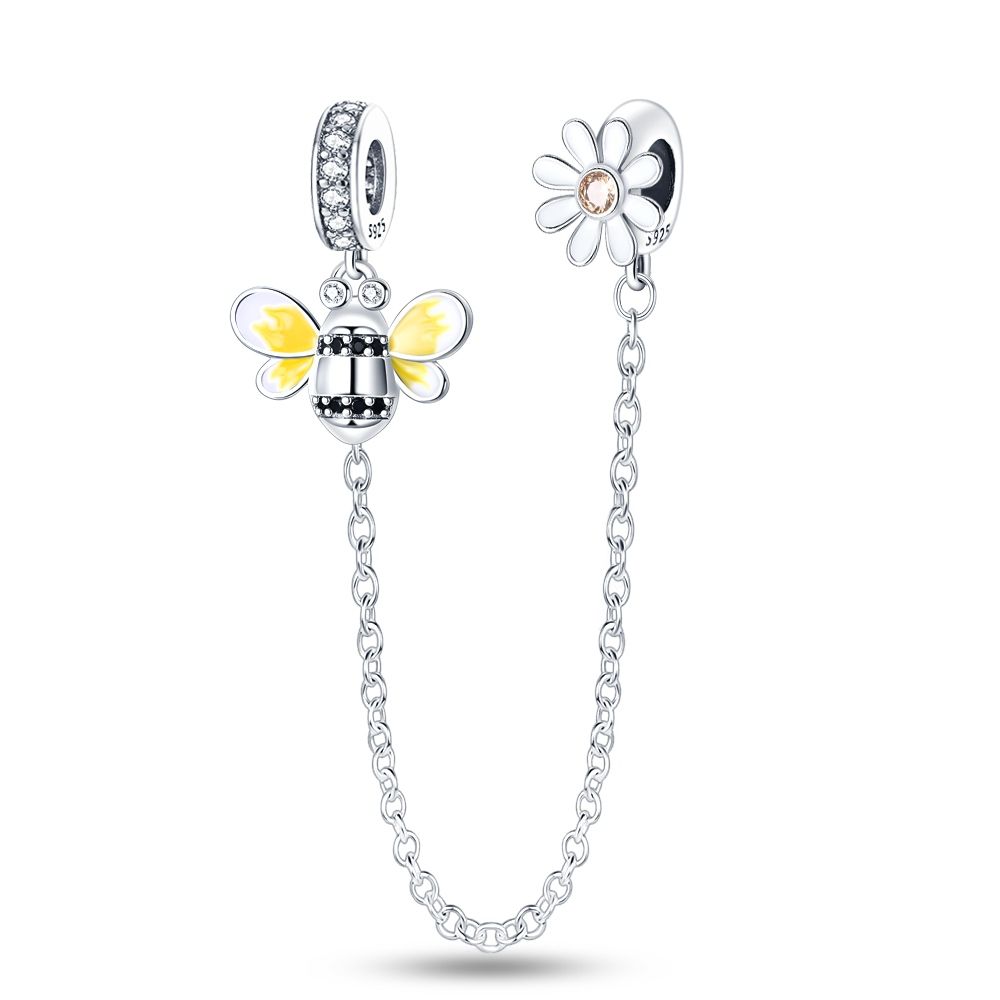  Sicherheitskette glänzende bälle pave für ein armband beads s925