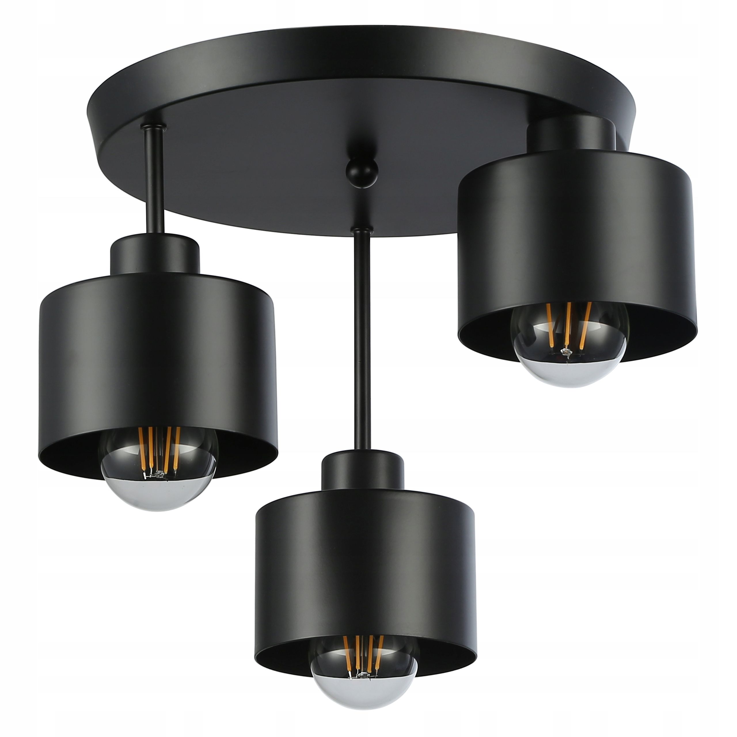  Deckenlampe hängend lampe wandleuchte rahmen 6x nr. e27 70cm led schwarz