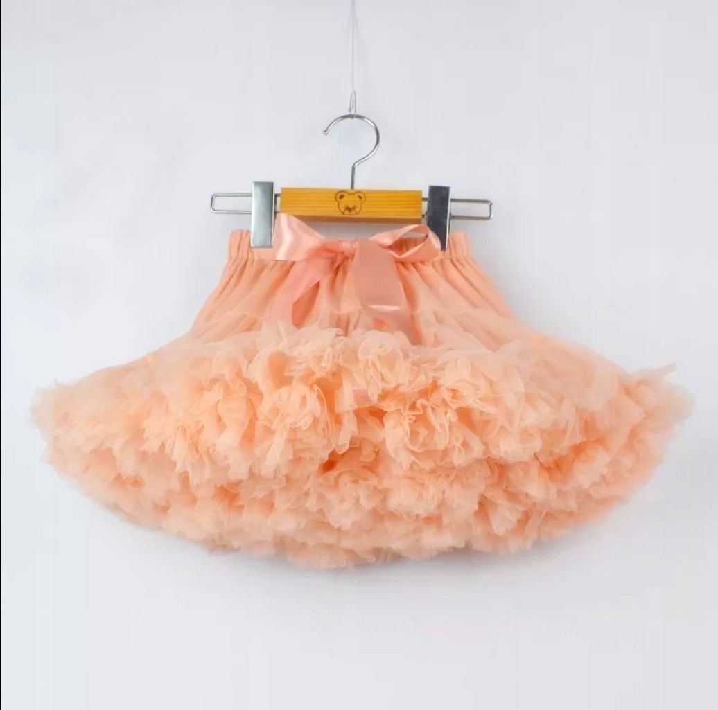  Tyl sukně 104 tutu pettiskirt načechraný rozowa fuchsie s v záhybech
