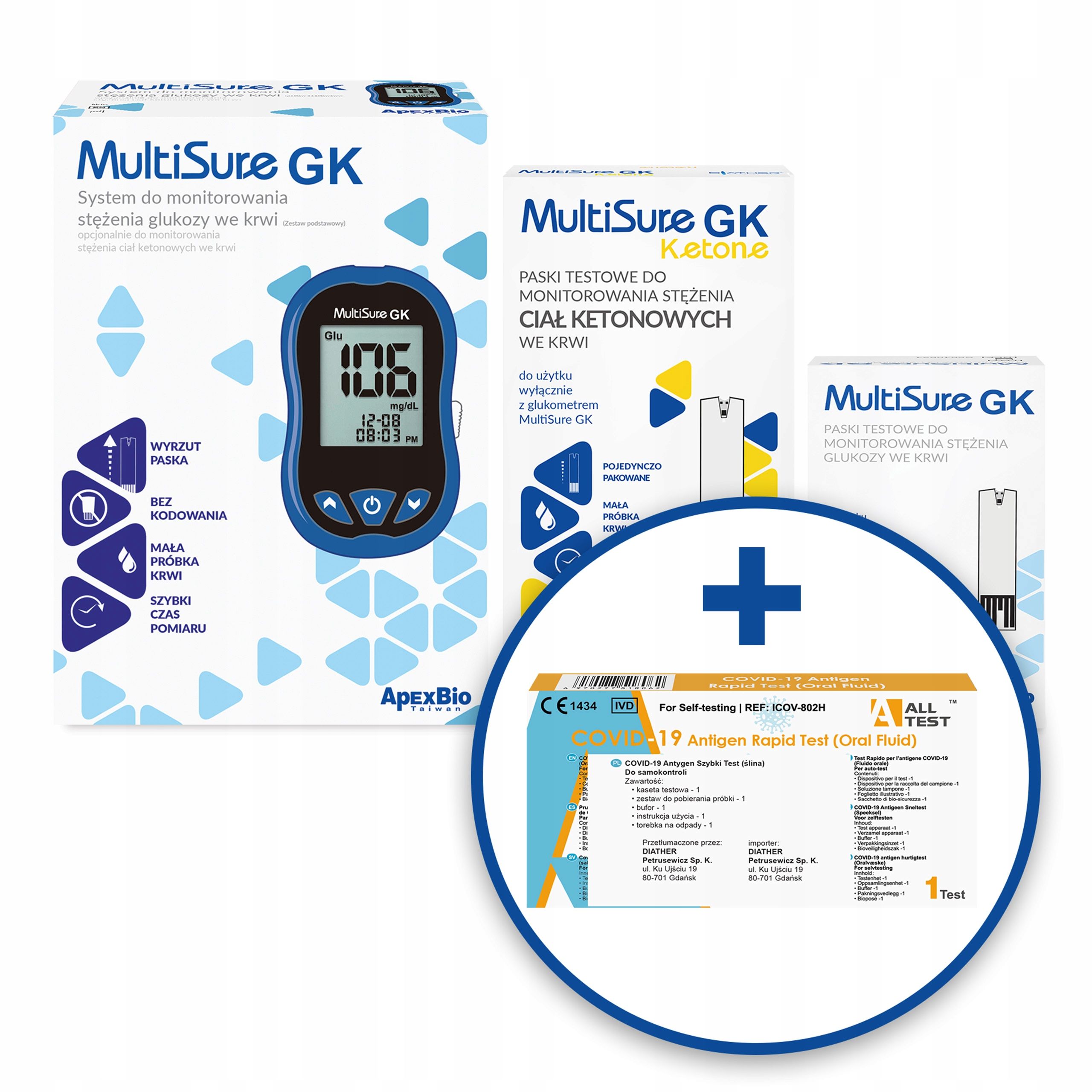  Ketometer zur messung konzentrationen cial ketone multisicher gk + 10 riemen