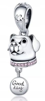  Md charms pendant heart rose love you forever yorkshire terrier york dog