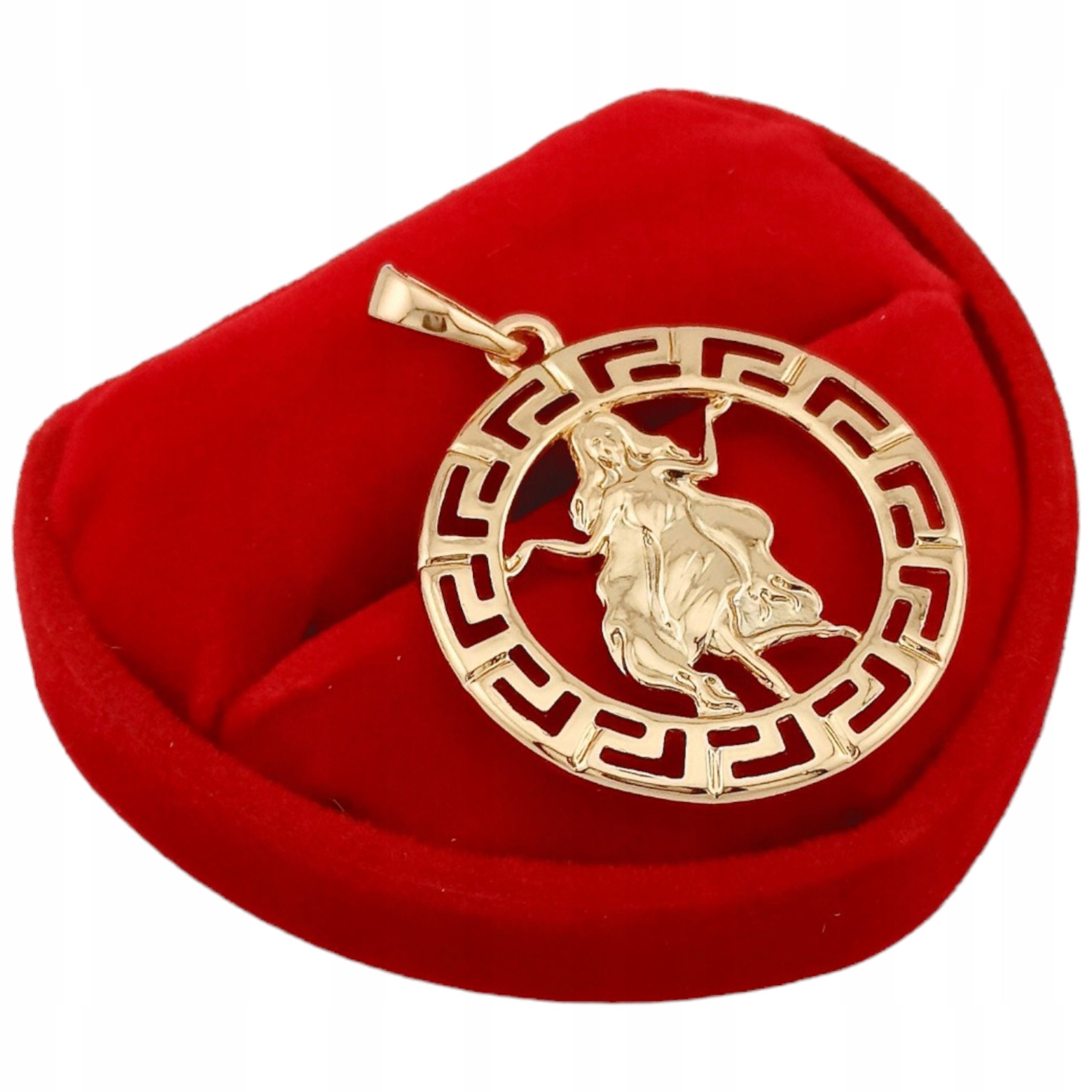  Goldanhänger sternzeichen skorpion elegant griechisch kreis vergoldet 18k