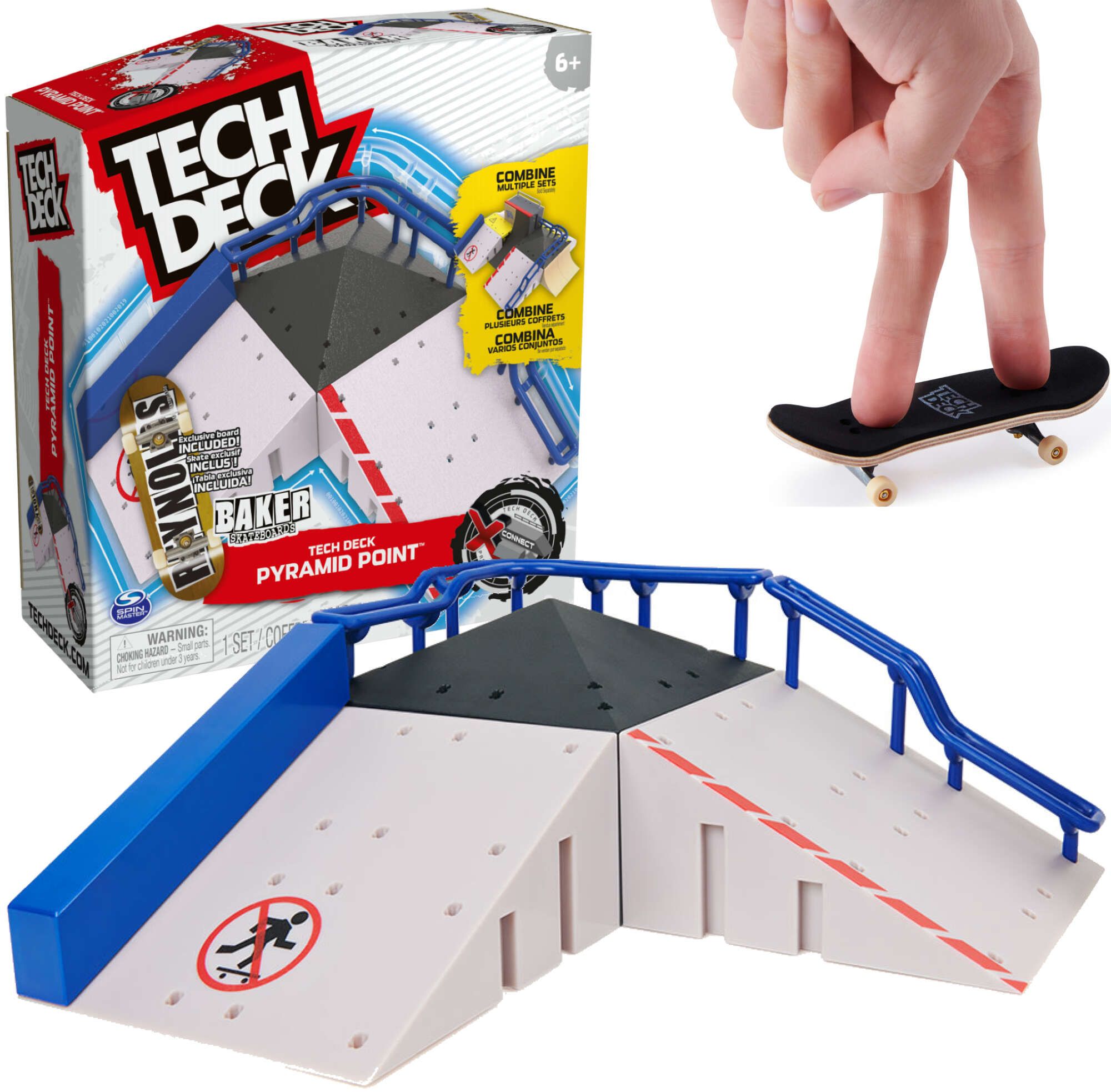  Fingerboard neón mega rampa skate park 2 skateboardy + karty tech deck