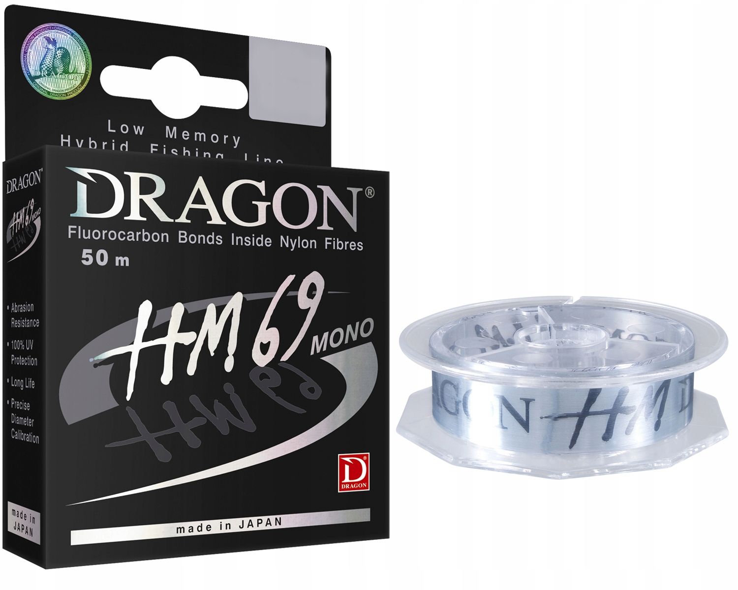  Linija dragon hm80 v.2 competition 0.103 mm/1.88 kg 100 m šviesiai pilkos spalvos žvejybai