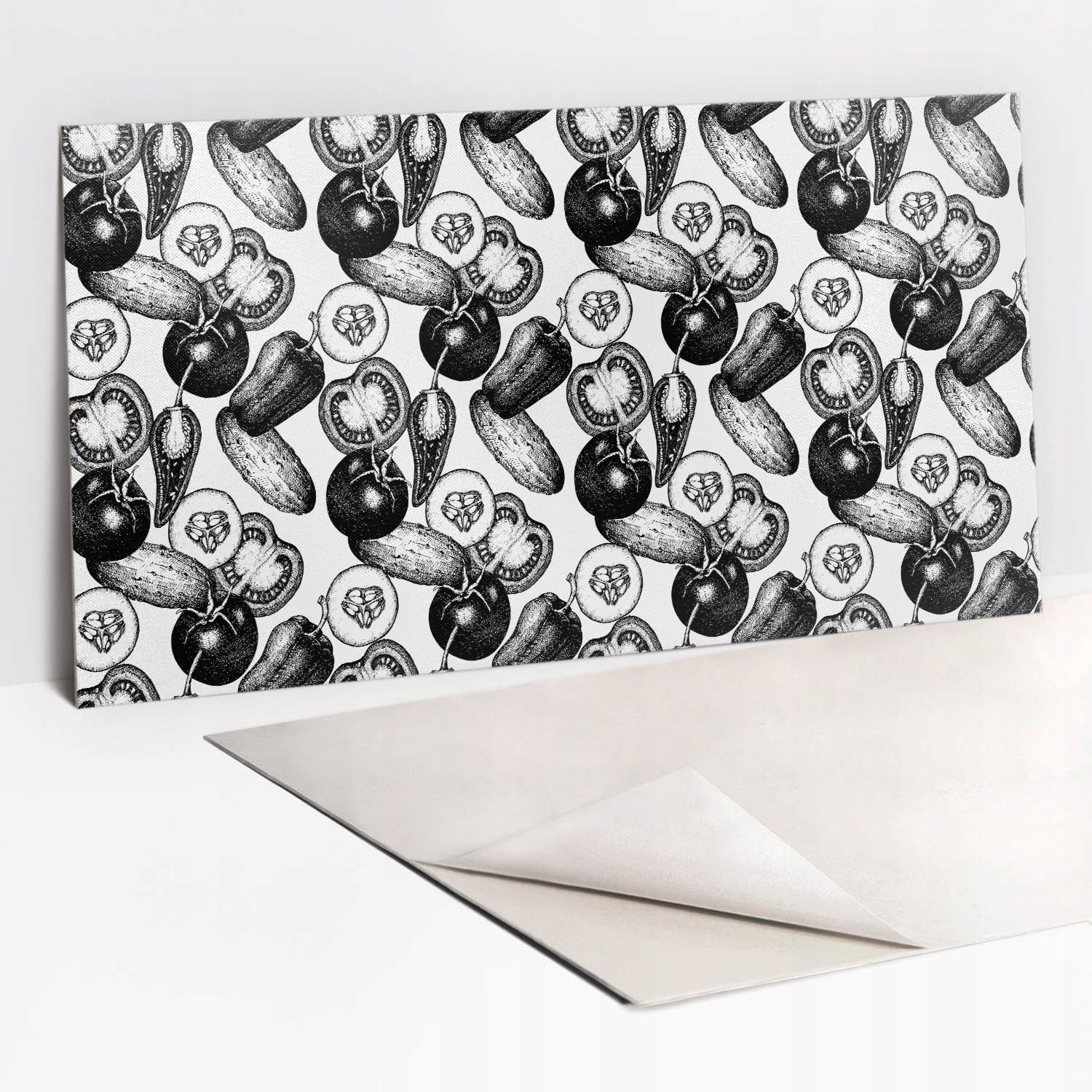  Lipīga plāksne pvc uz sienas, stāvs moderns moderns rindas 100x50 cm