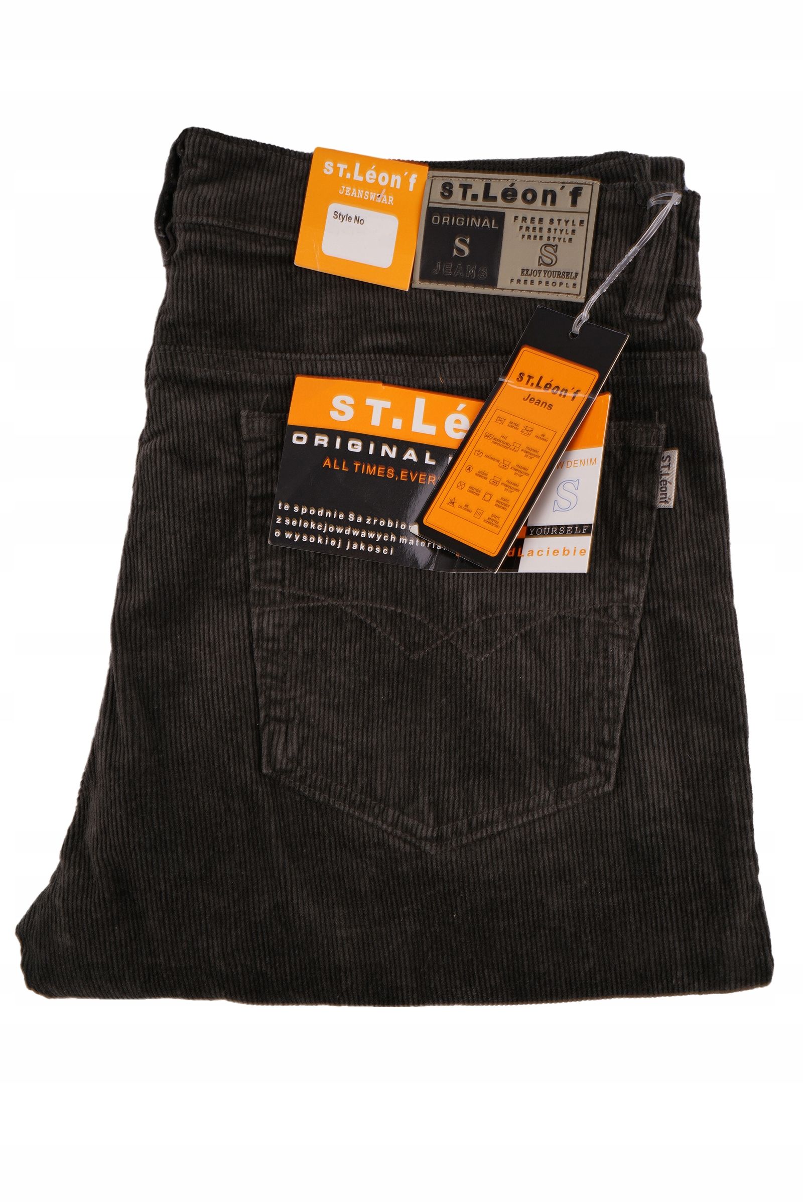  Pánské kalhoty bavlna šedá džínovina sarol jeans w48 l30 pás 124-128 cm