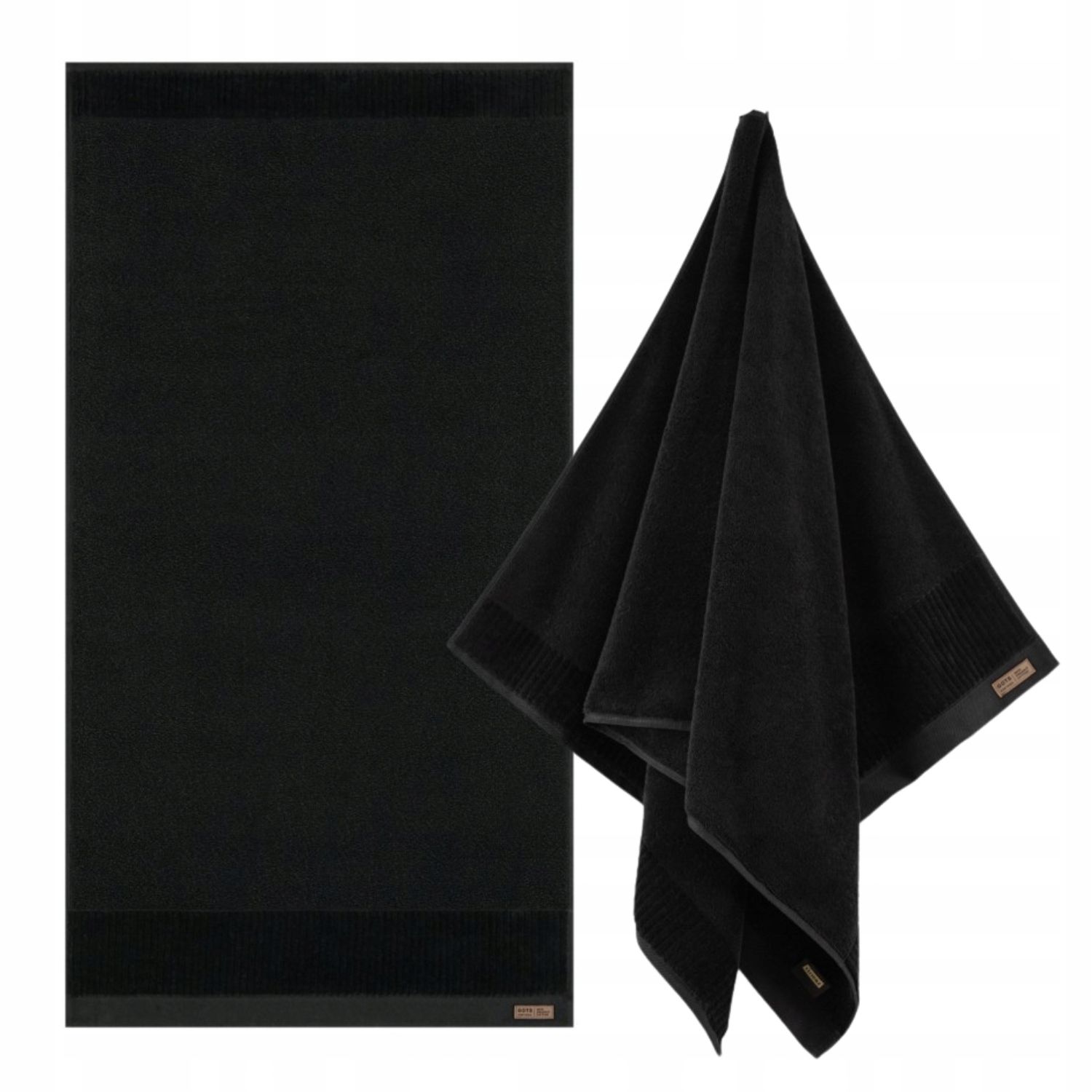  Zwoltex porto osuška veľký hustý čierny 600g 50x100cm
