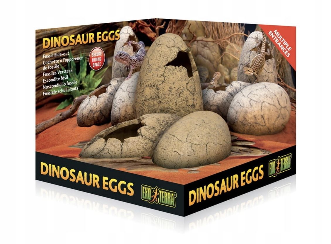  Exo terra vejce dinosaurus pro terárium úkrytová jeskyně gekončík plaz