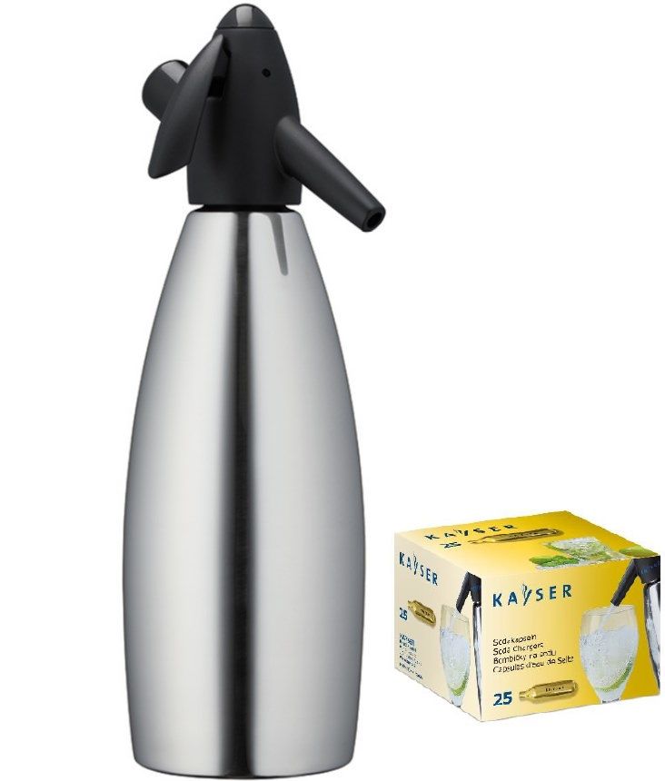  Sifonas sodos vandeniui kayser 1l. + 20 kulkos co2