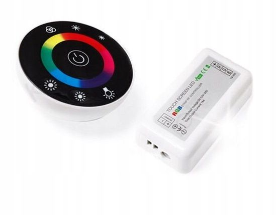  Valdiklio valdymo pultelis juostų led rgb 12a ovalas juodas 61023