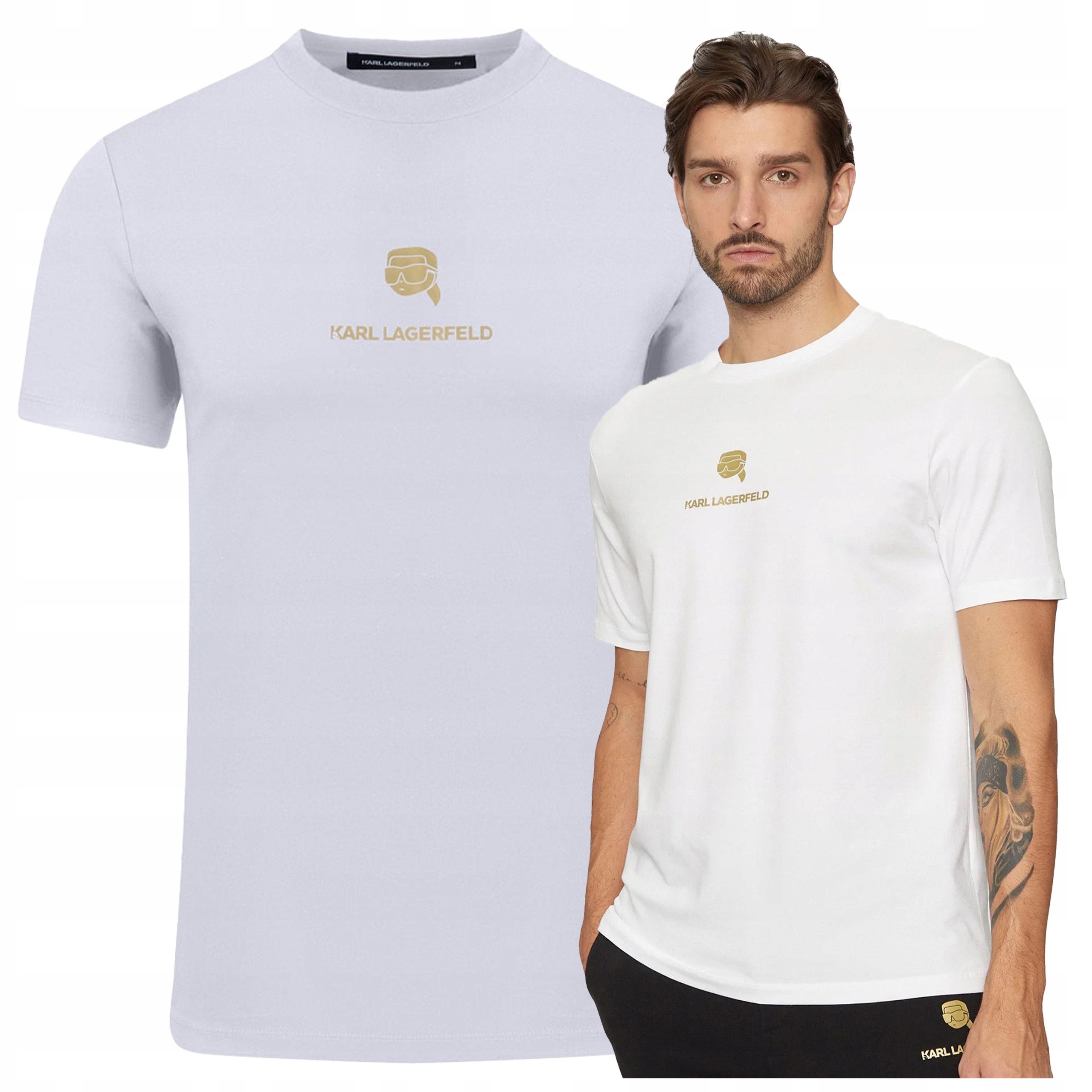  Karl lagerfeld meeste t-särgid puuvill basic valge väike logo r. m