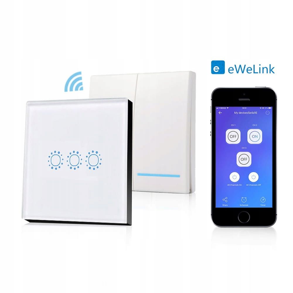  Sonoff 4ch dc 5-32v beznapieciowy wifi + rf433mhz ewelink