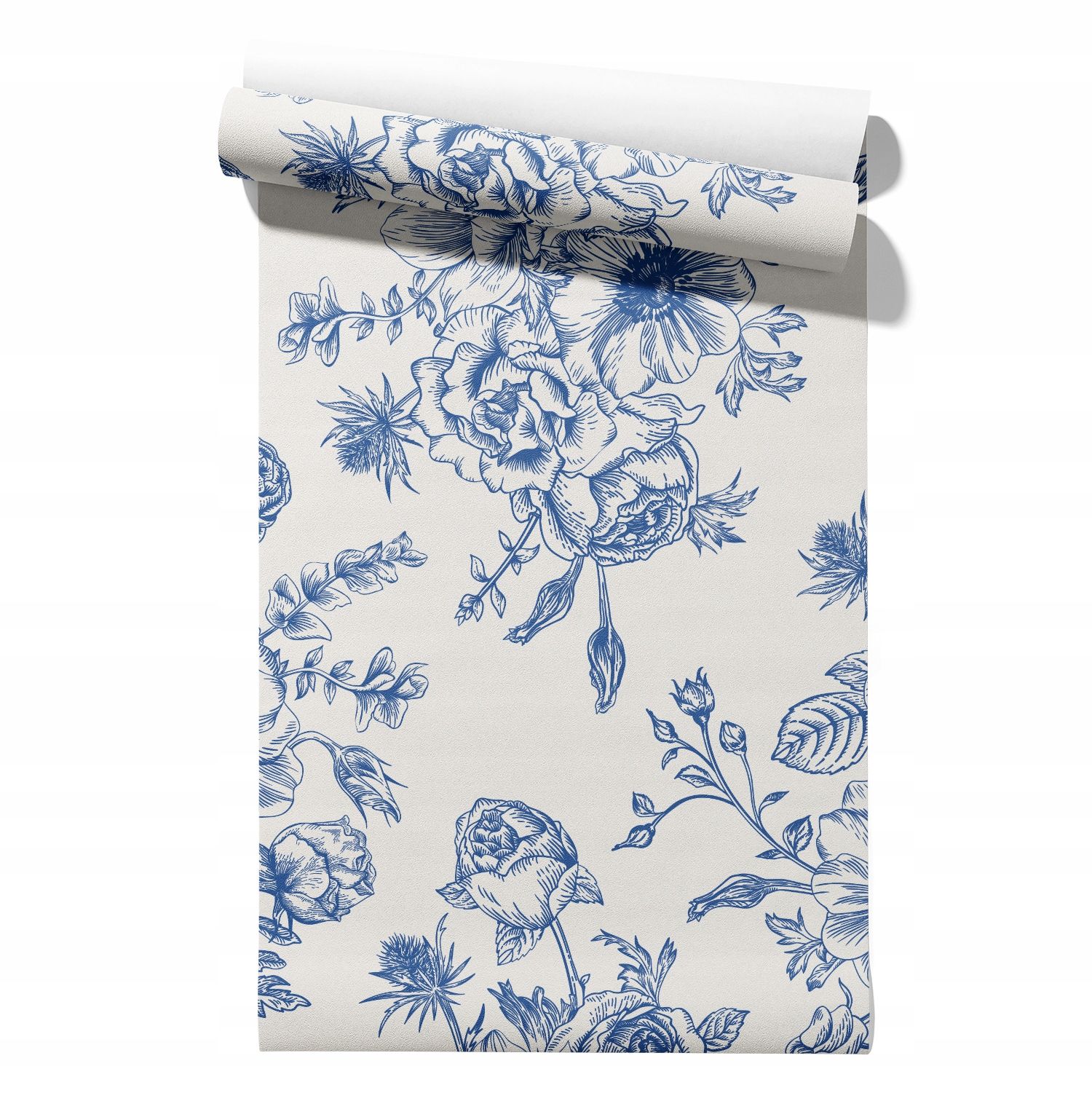  Wallpaper non-woven fabric pastel cherries wallpaper in a roll 50cm x 6,1mb