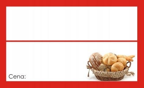  Laminated price lists sausages 60x95 mm 50 pcs. labels for the store shop fleshy