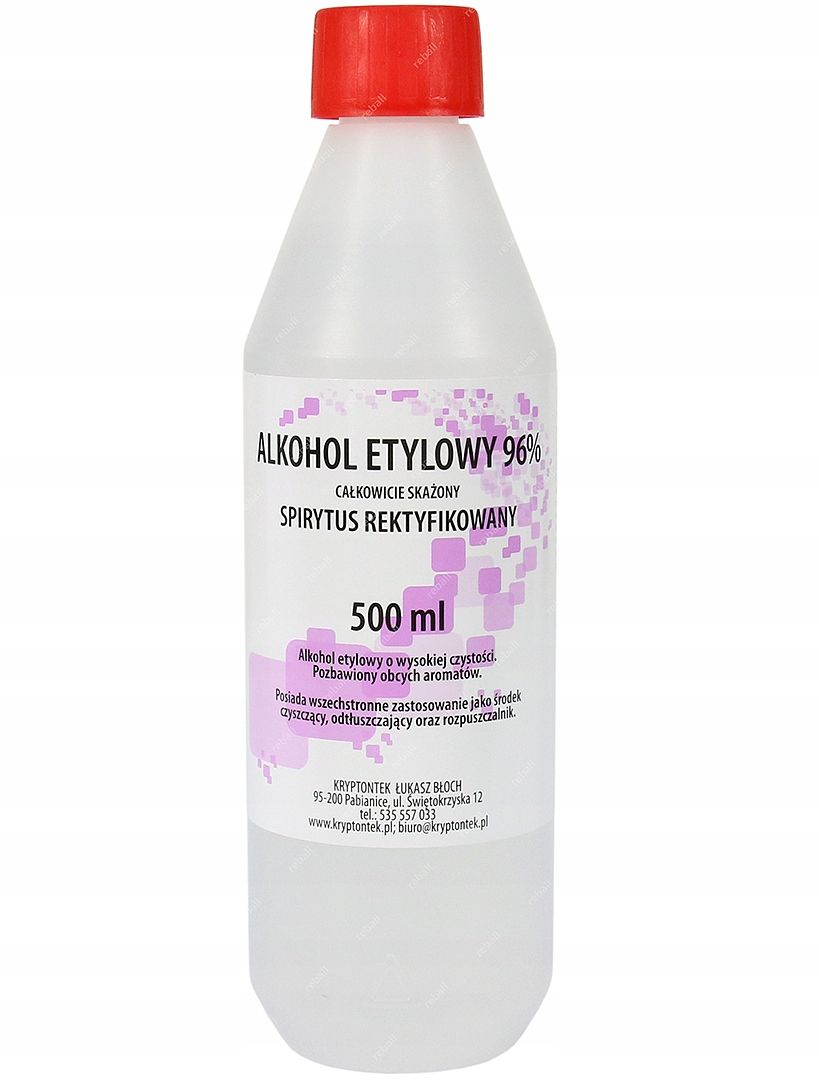  Kvaliteet farmaceutyczna - etanool 96% 10l
