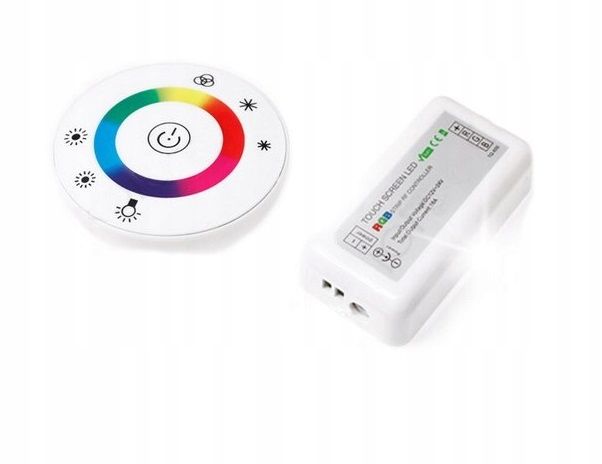  Valdiklio valdymo pultelis juostų led rgb 12a ovalas juodas 61023