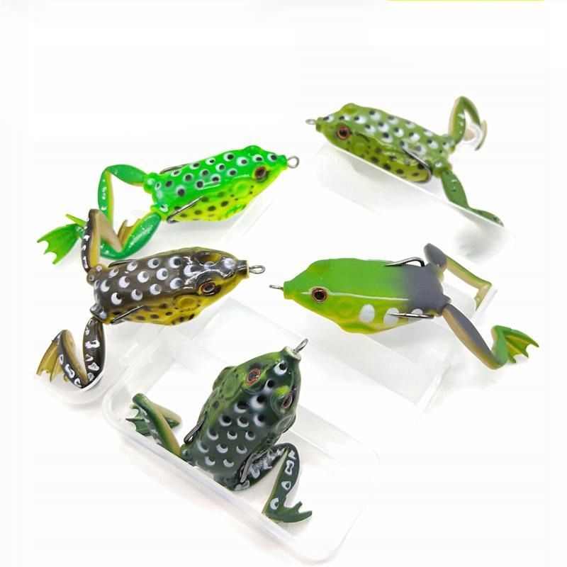  Wobbler köder angeln pike sum powierzchniowa frosch garnitur 5 stk. 15g
