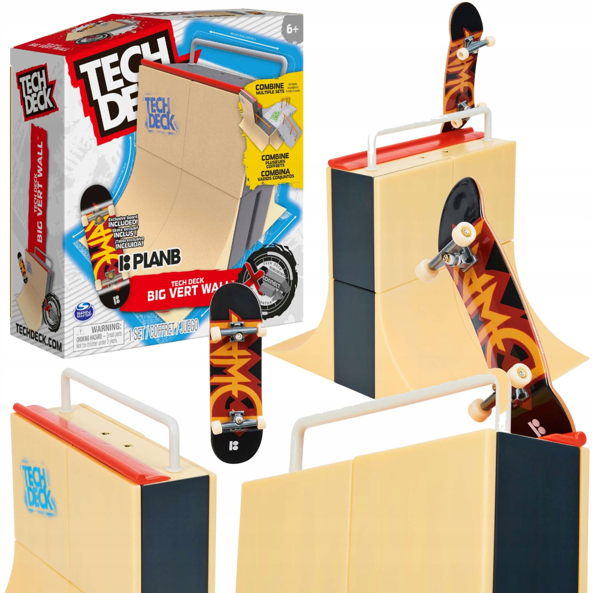  Fingerboard neón mega rampa skate park 2 skateboardy + karty tech deck